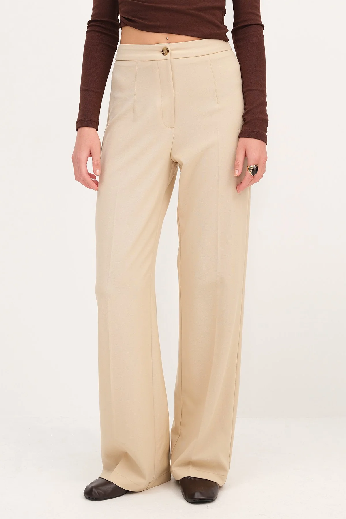 High-Waisted Wide Leg Trousers - Image 35