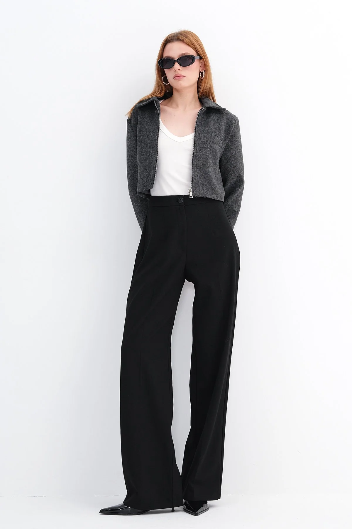 High-Waisted Wide Leg Trousers - Image 40