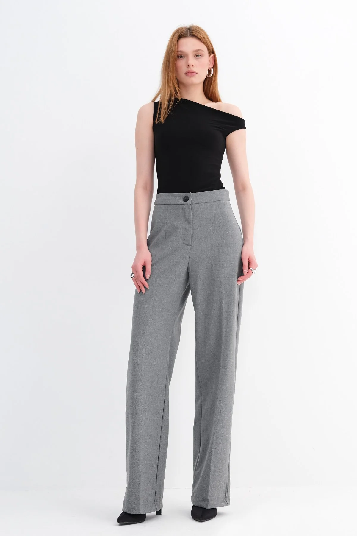 High-Waisted Wide Leg Trousers - Image 52