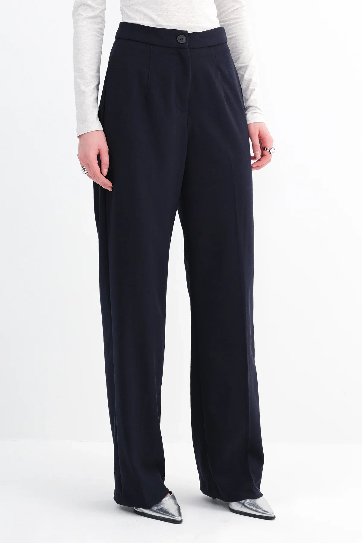 High-Waisted Wide Leg Trousers - Image 71