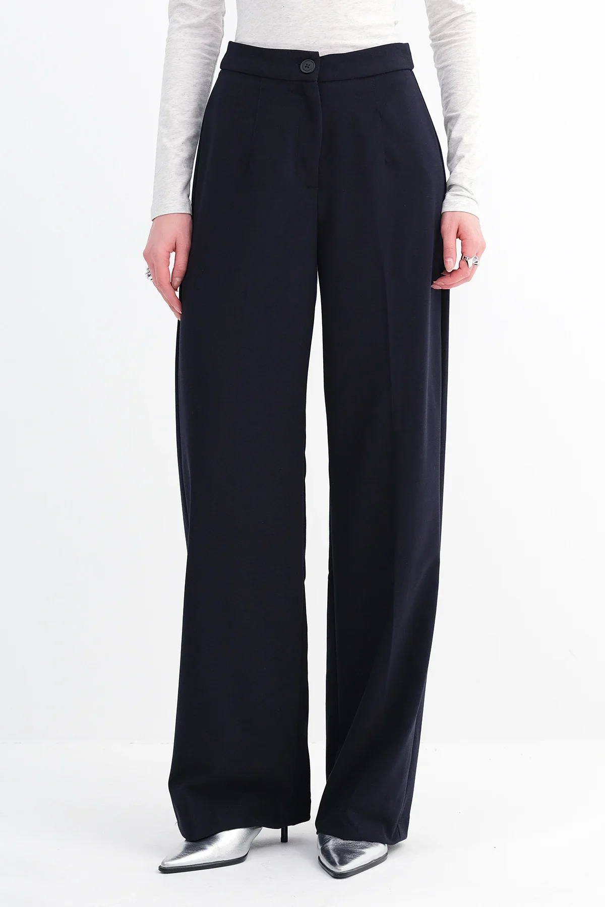High-Waisted Wide Leg Trousers - Image 74