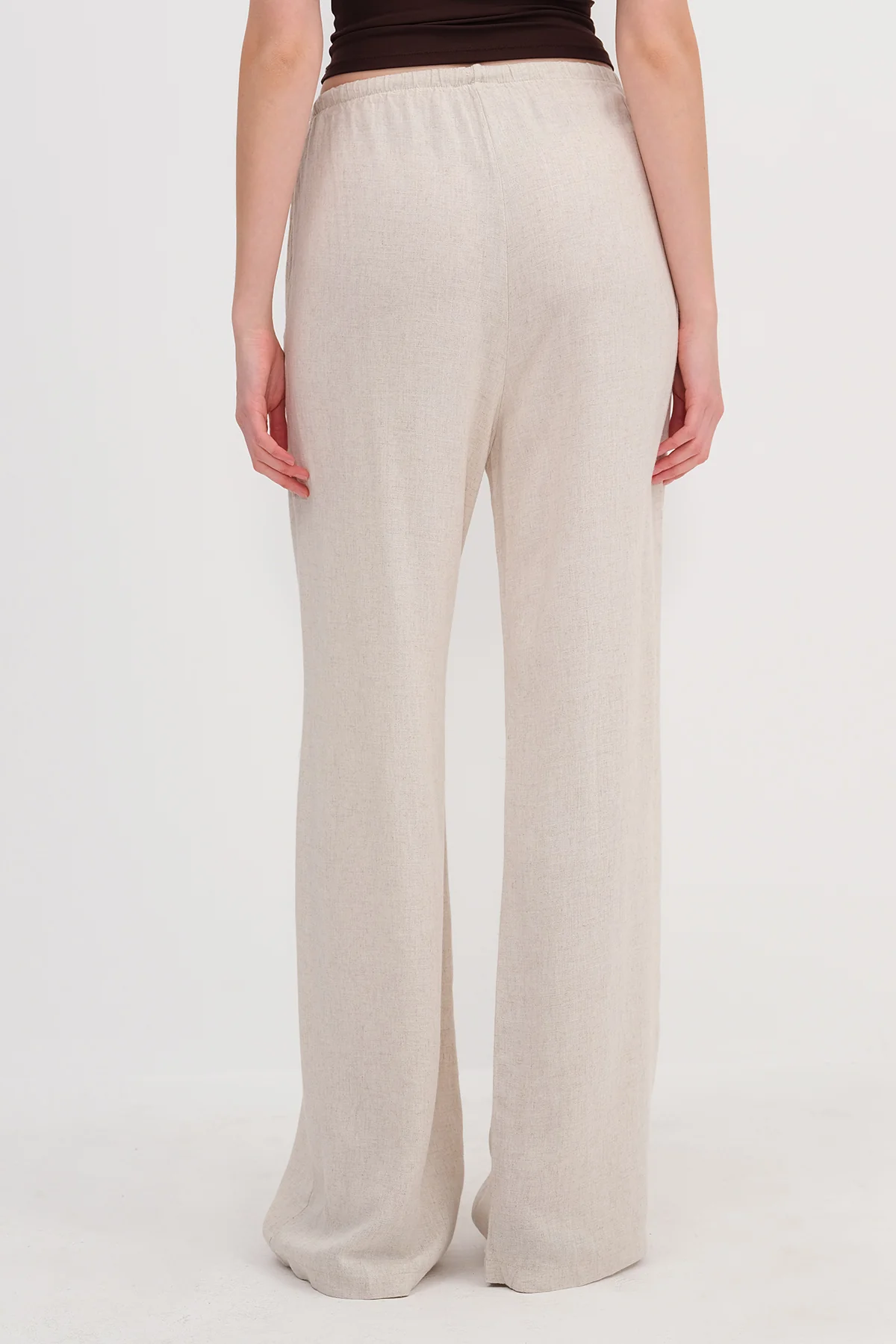 Linen-Blend Tie-Waist Wide Leg Pants - Image 23