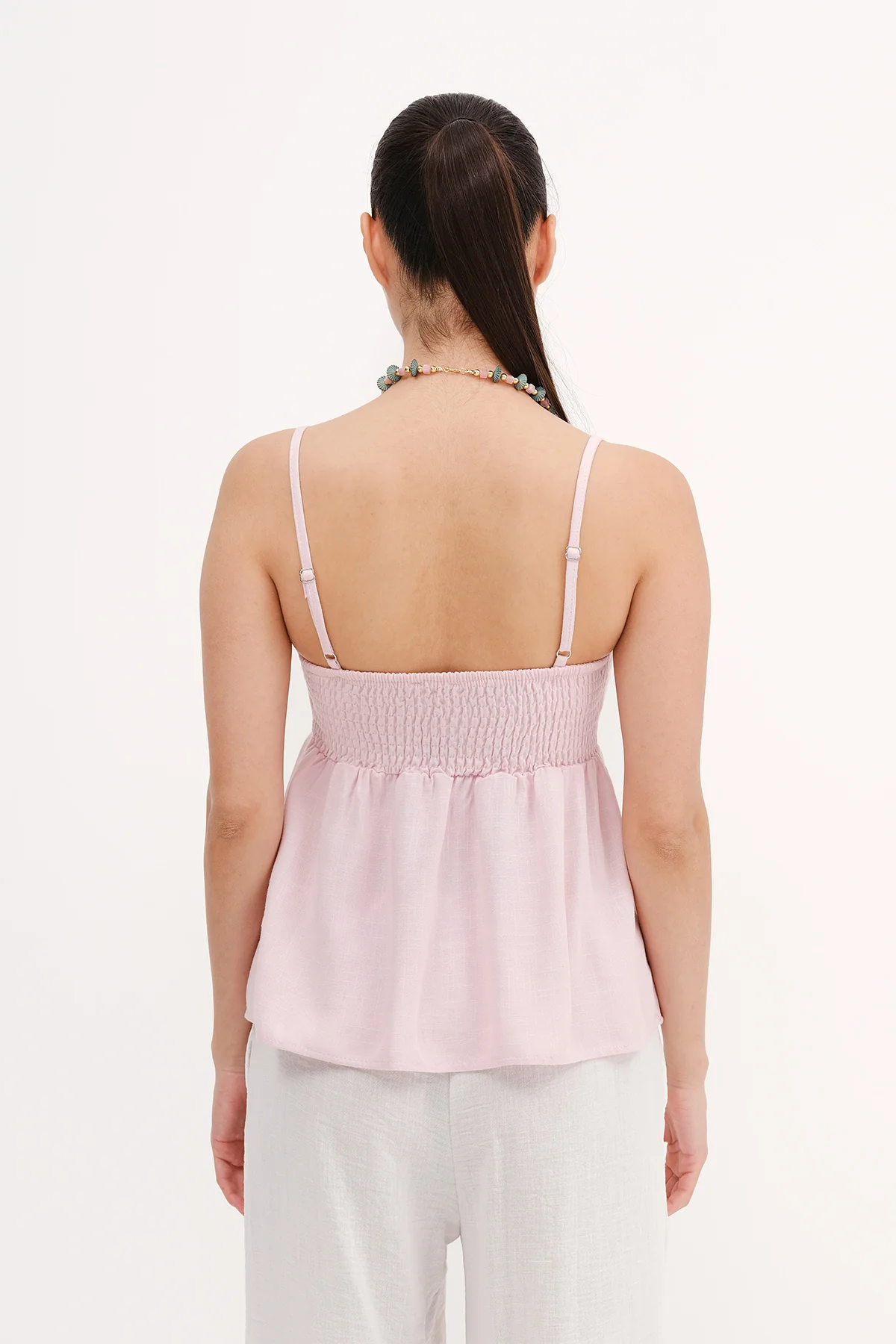 Linen Blended Rope Strap Undershirt - Image 12