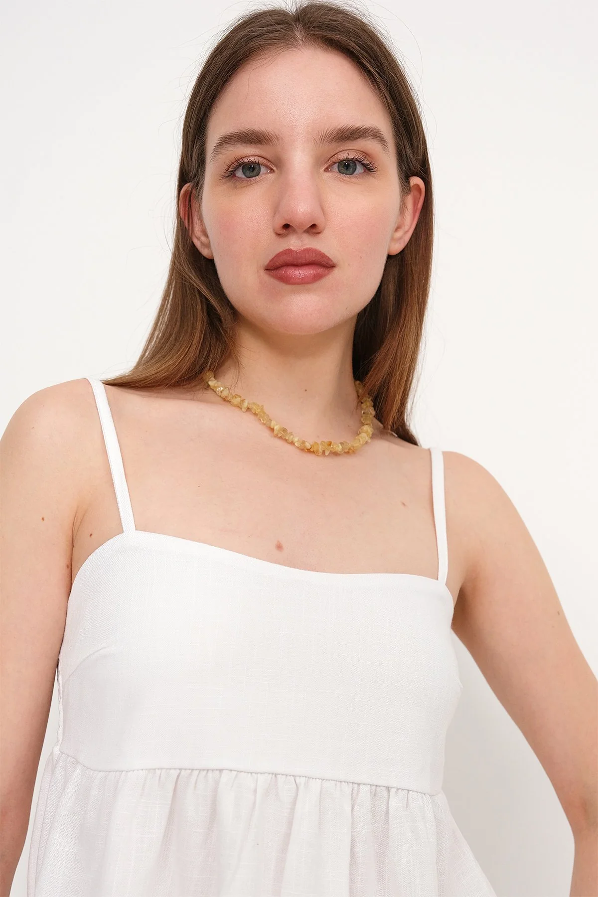 Linen Blended Rope Strap Undershirt - Image 26