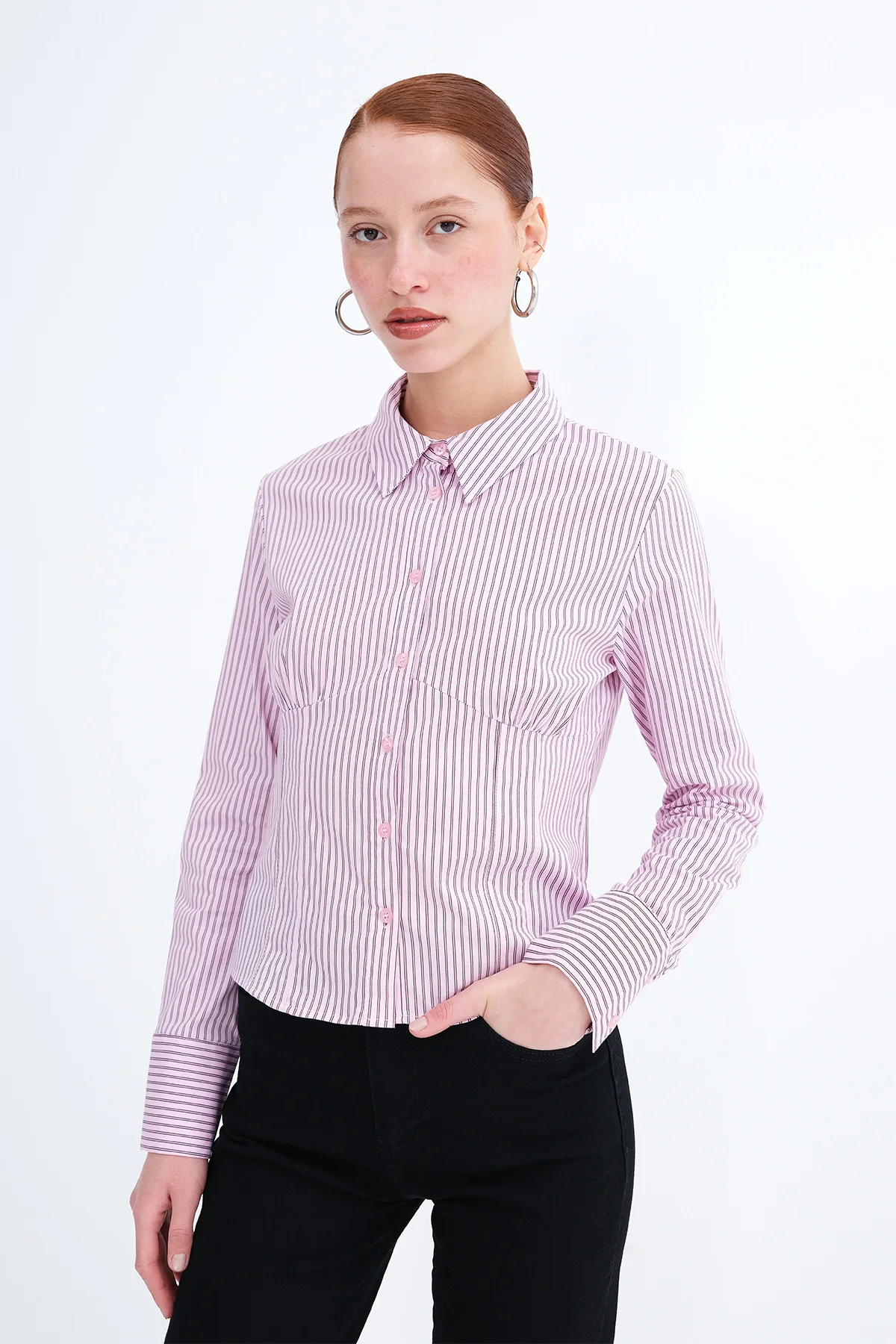 Long Sleeve Button-Up Shirt - Image 9