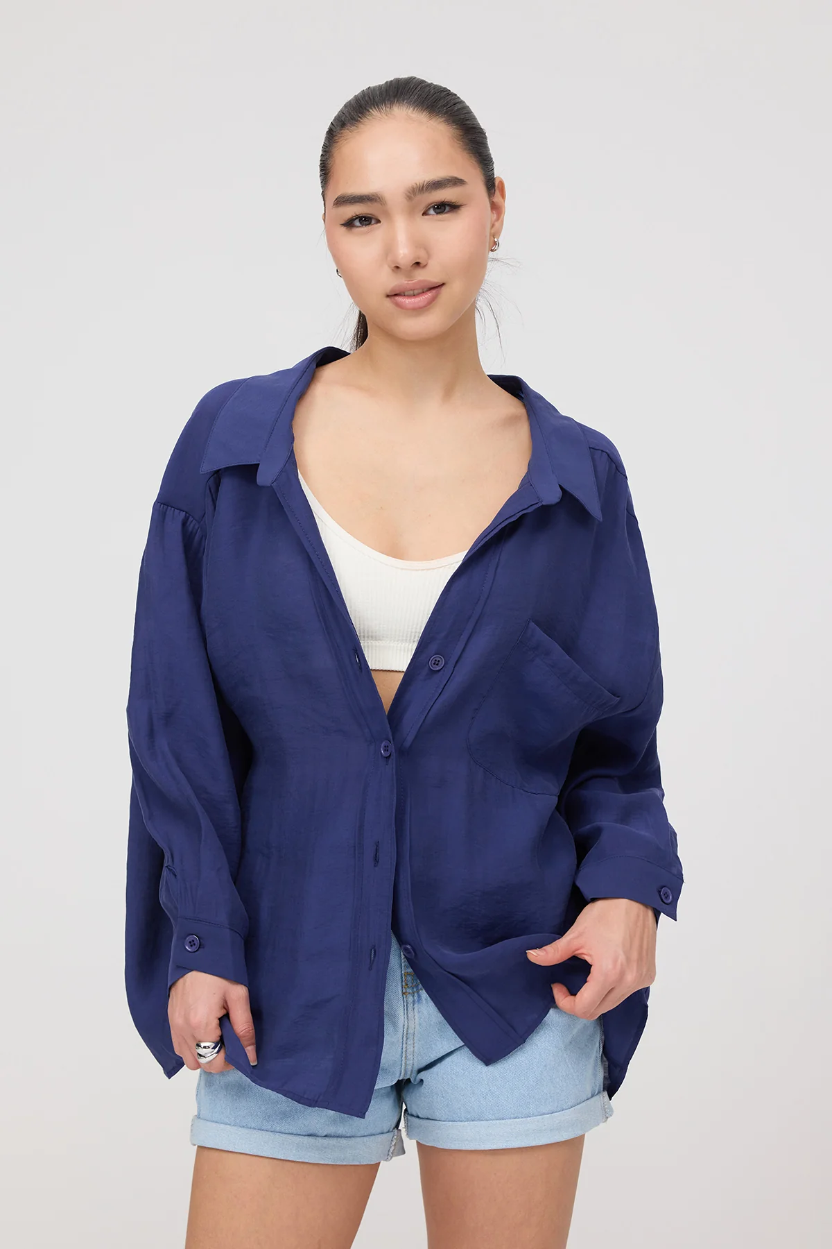 Oversize Shirt With Pocket Detail - Image 13