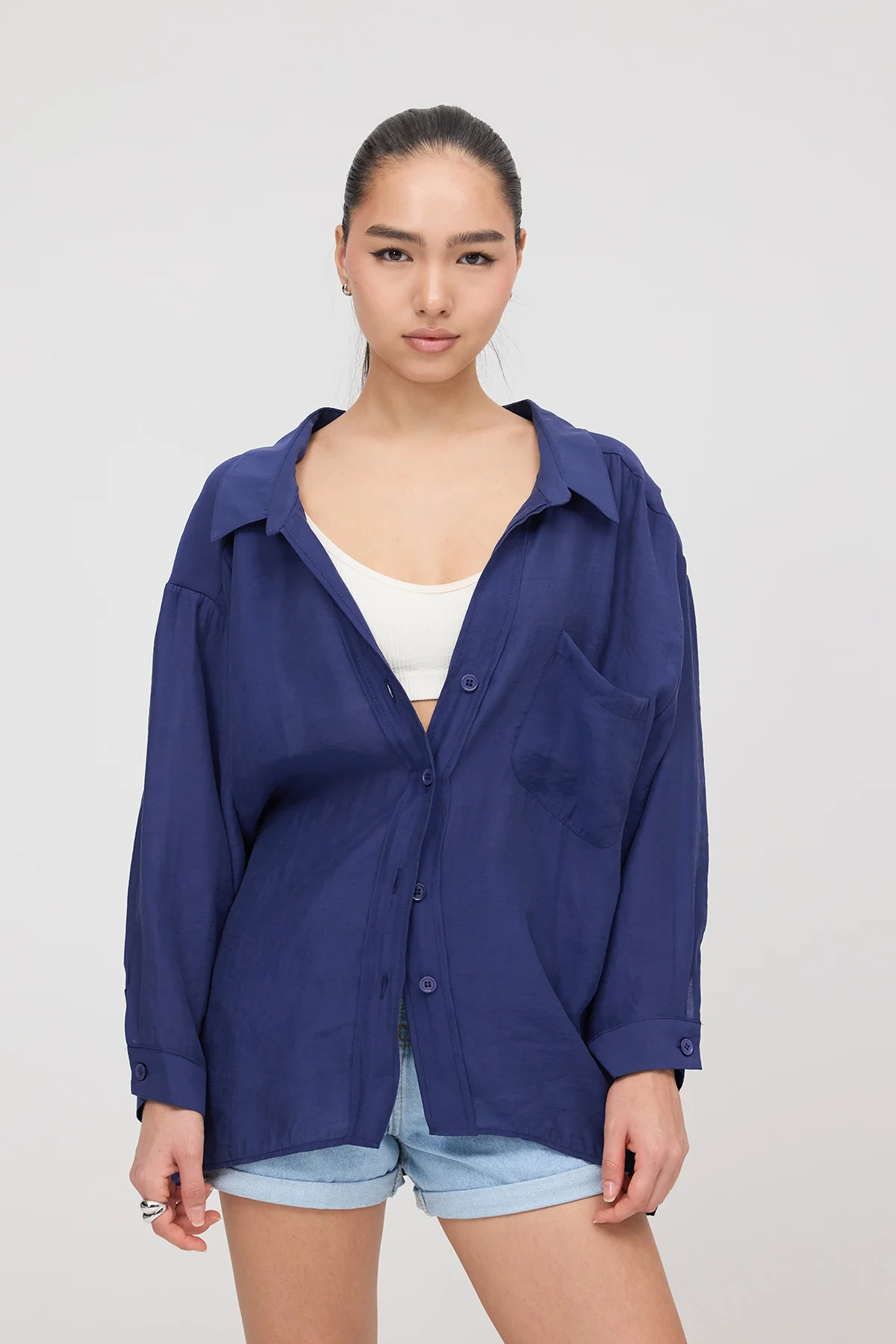 Oversize Shirt With Pocket Detail - Image 16