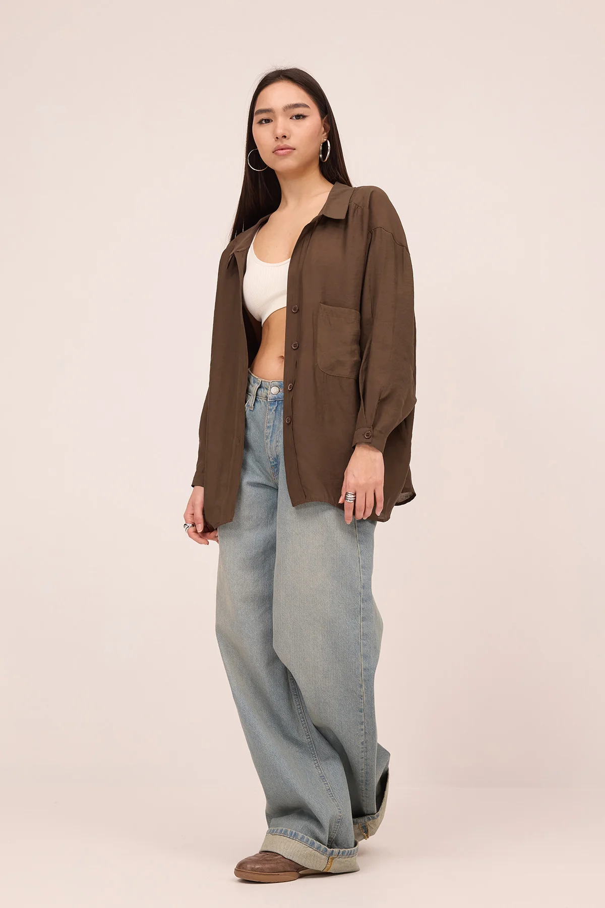 Oversize Shirt With Pocket Detail - Image 18