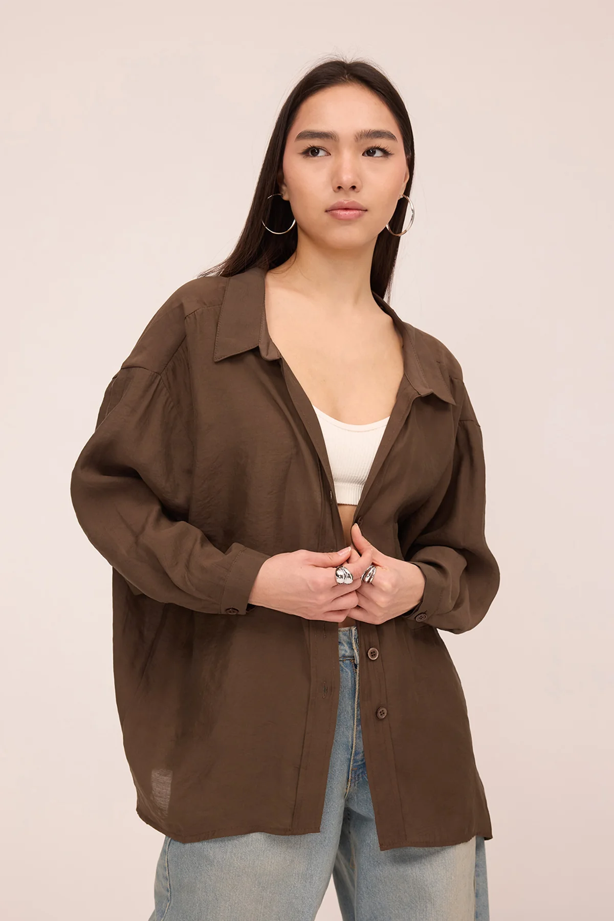 Oversize Shirt With Pocket Detail - Image 19
