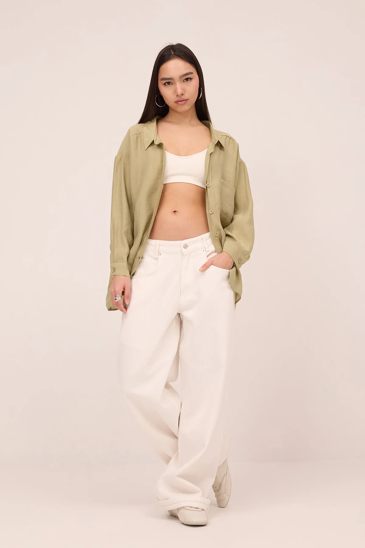 Oversize Shirt With Pocket Detail - Image 23