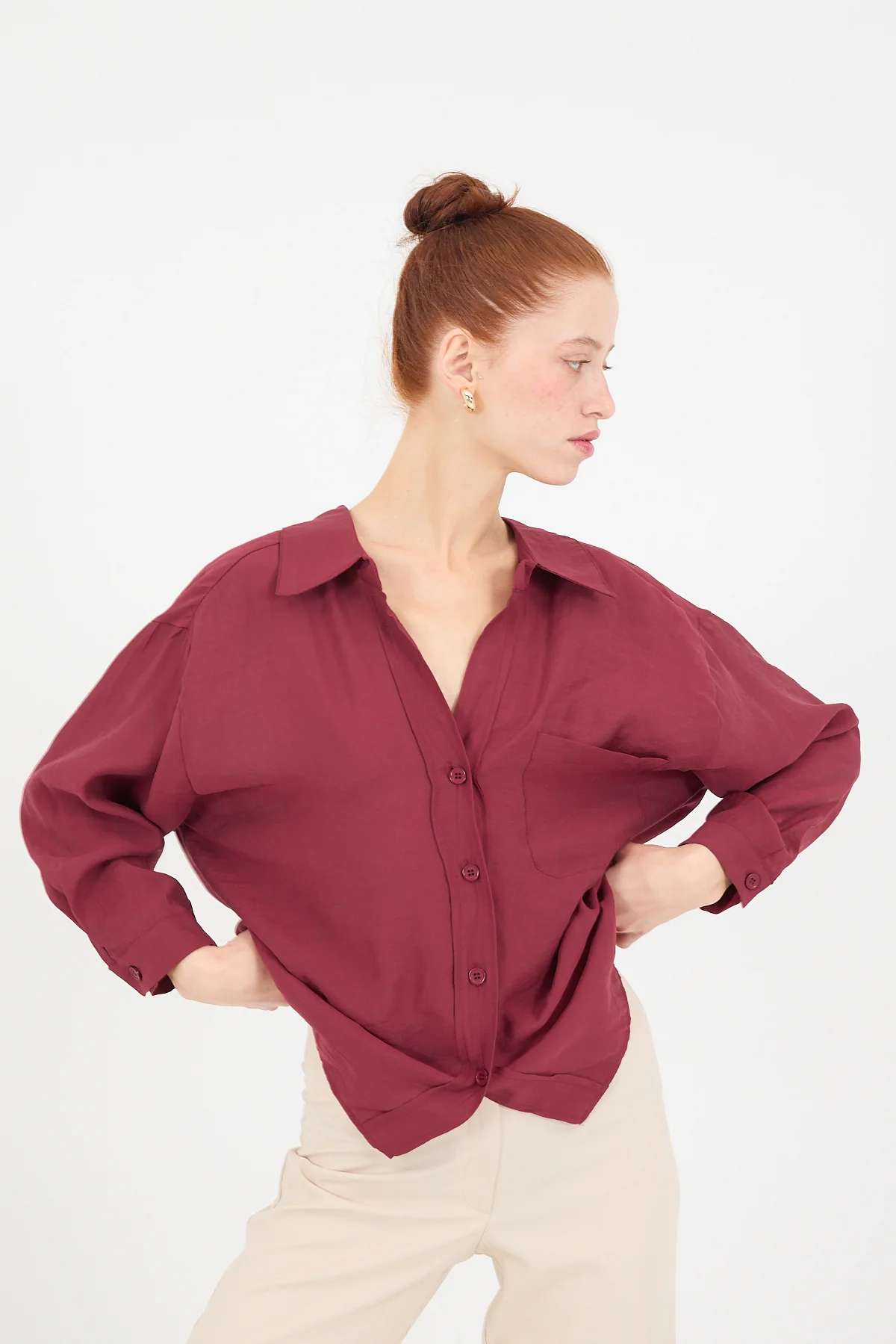 Oversize Shirt With Pocket Detail - Image 28