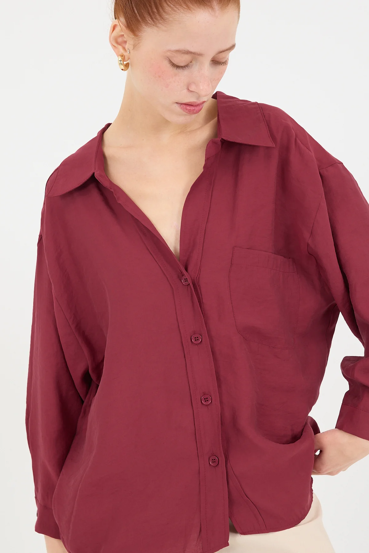 Oversize Shirt With Pocket Detail - Image 29