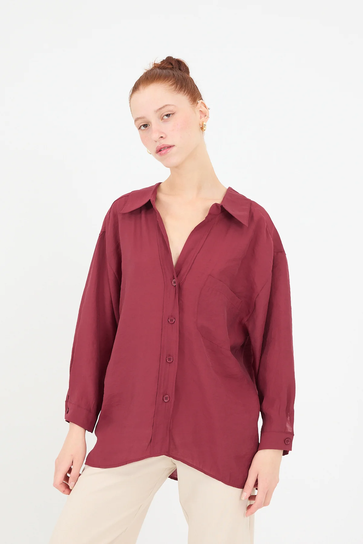 Oversize Shirt With Pocket Detail - Image 30