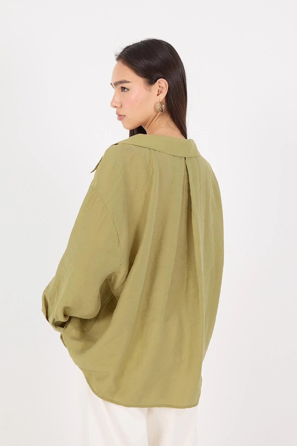 Oversize Shirt With Pocket Detail - Image 38