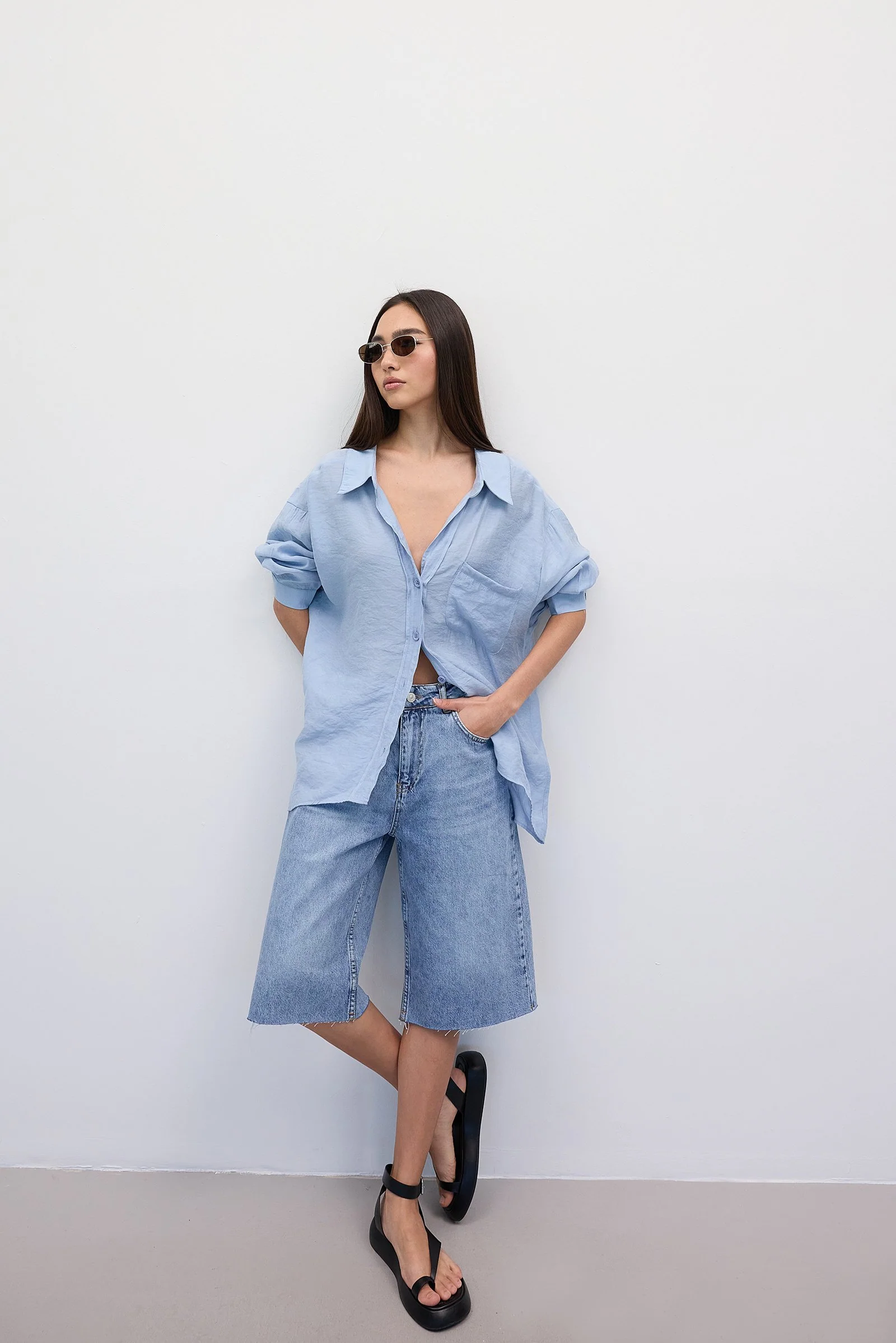 Oversize Shirt With Pocket Detail - Image 39