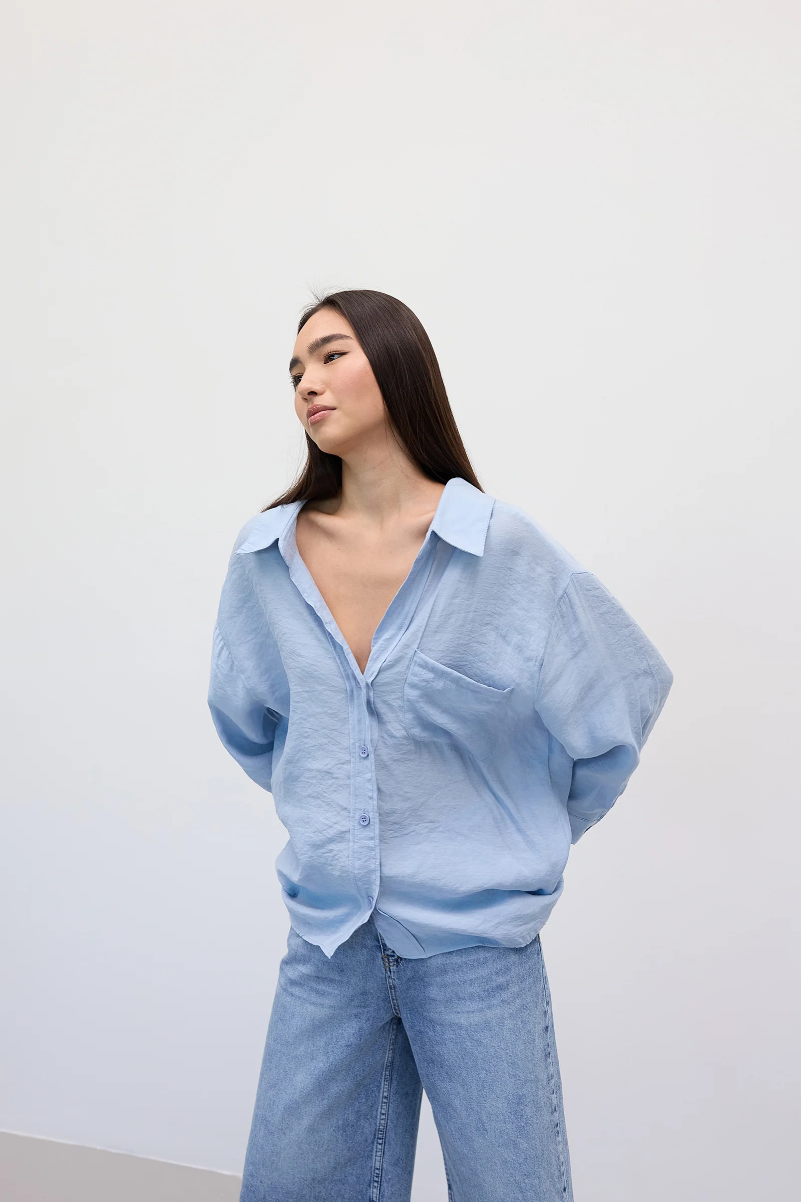 Oversize Shirt With Pocket Detail - Image 40