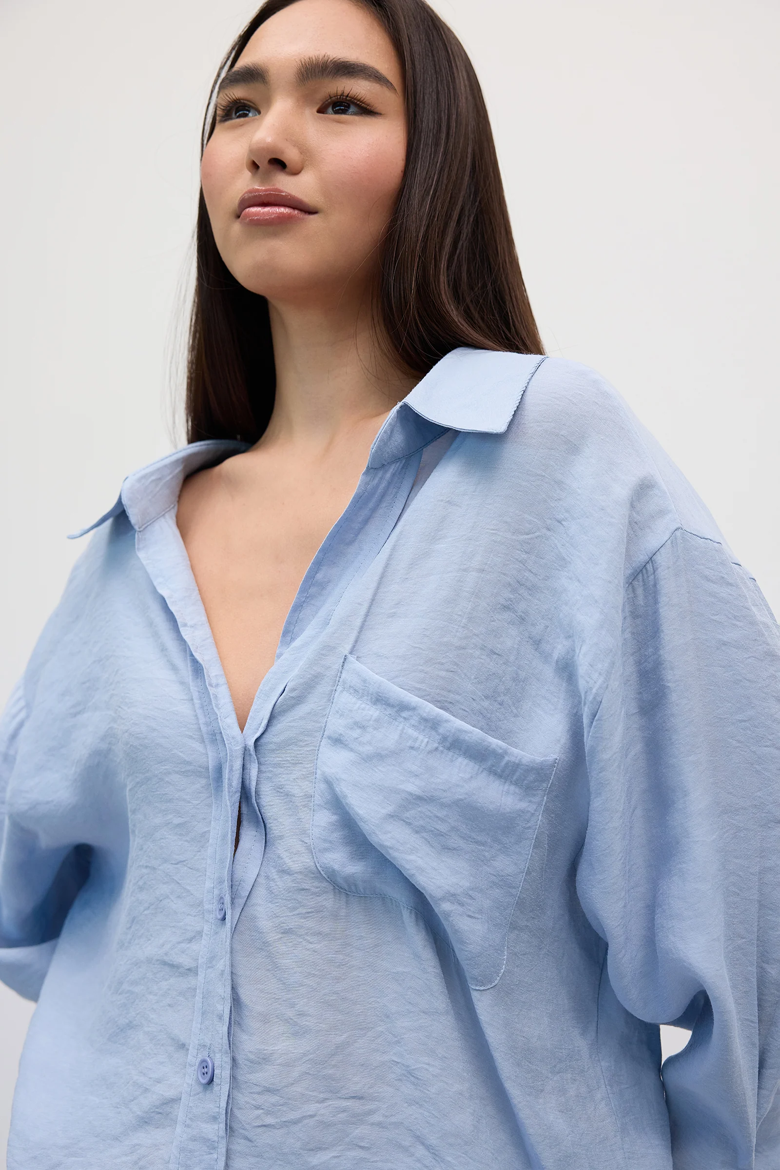 Oversize Shirt With Pocket Detail - Image 41