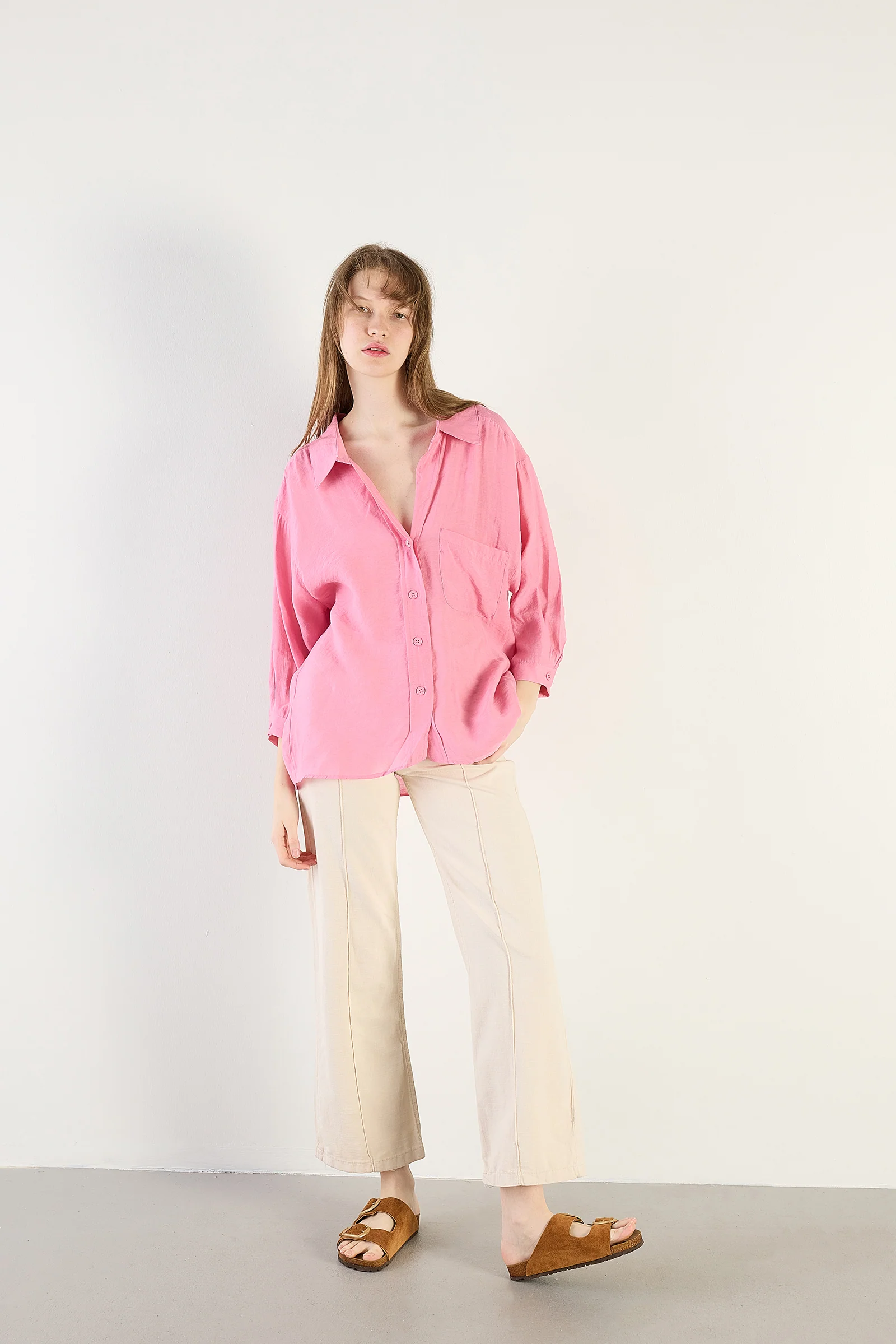 Oversize Shirt With Pocket Detail - Image 50