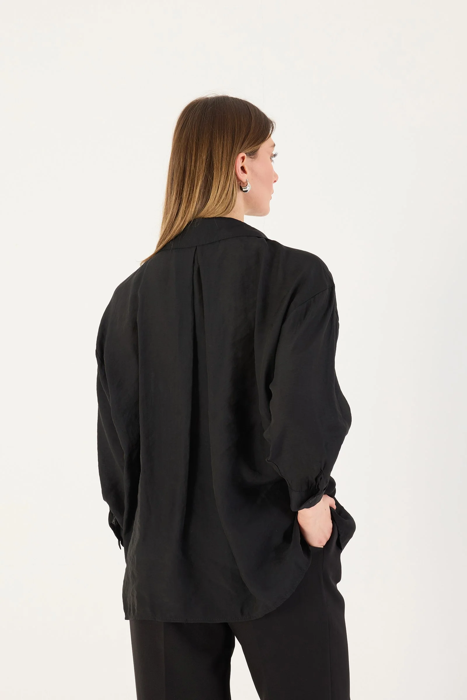 Oversize Shirt With Pocket Detail - Image 61