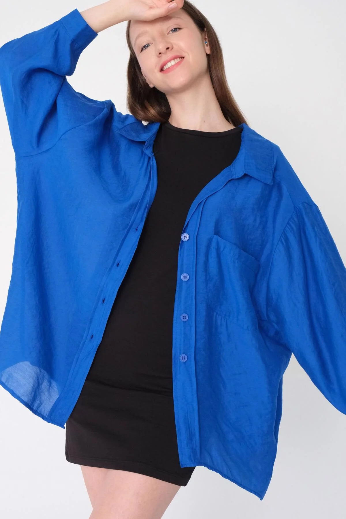 Oversize Shirt With Pocket Detail - Image 68