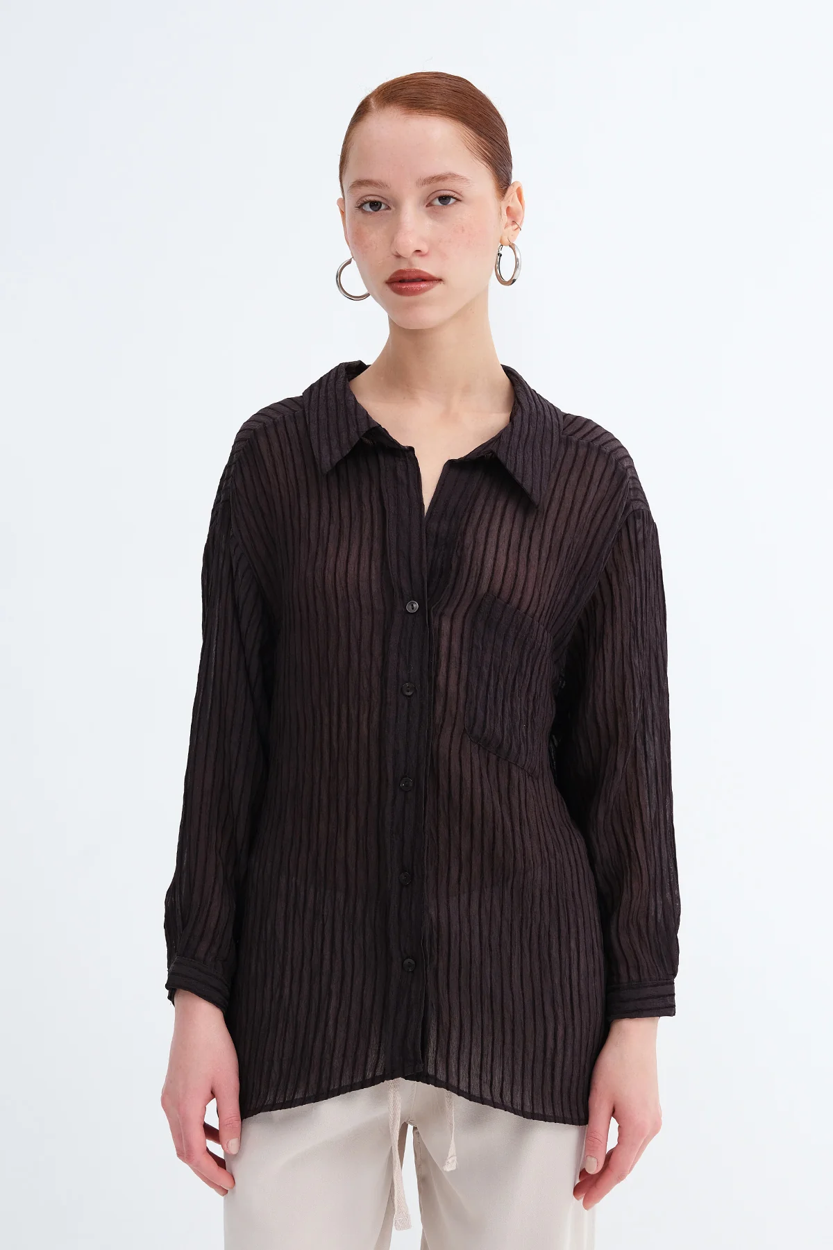 Pocket Striped Shirt - Image 15