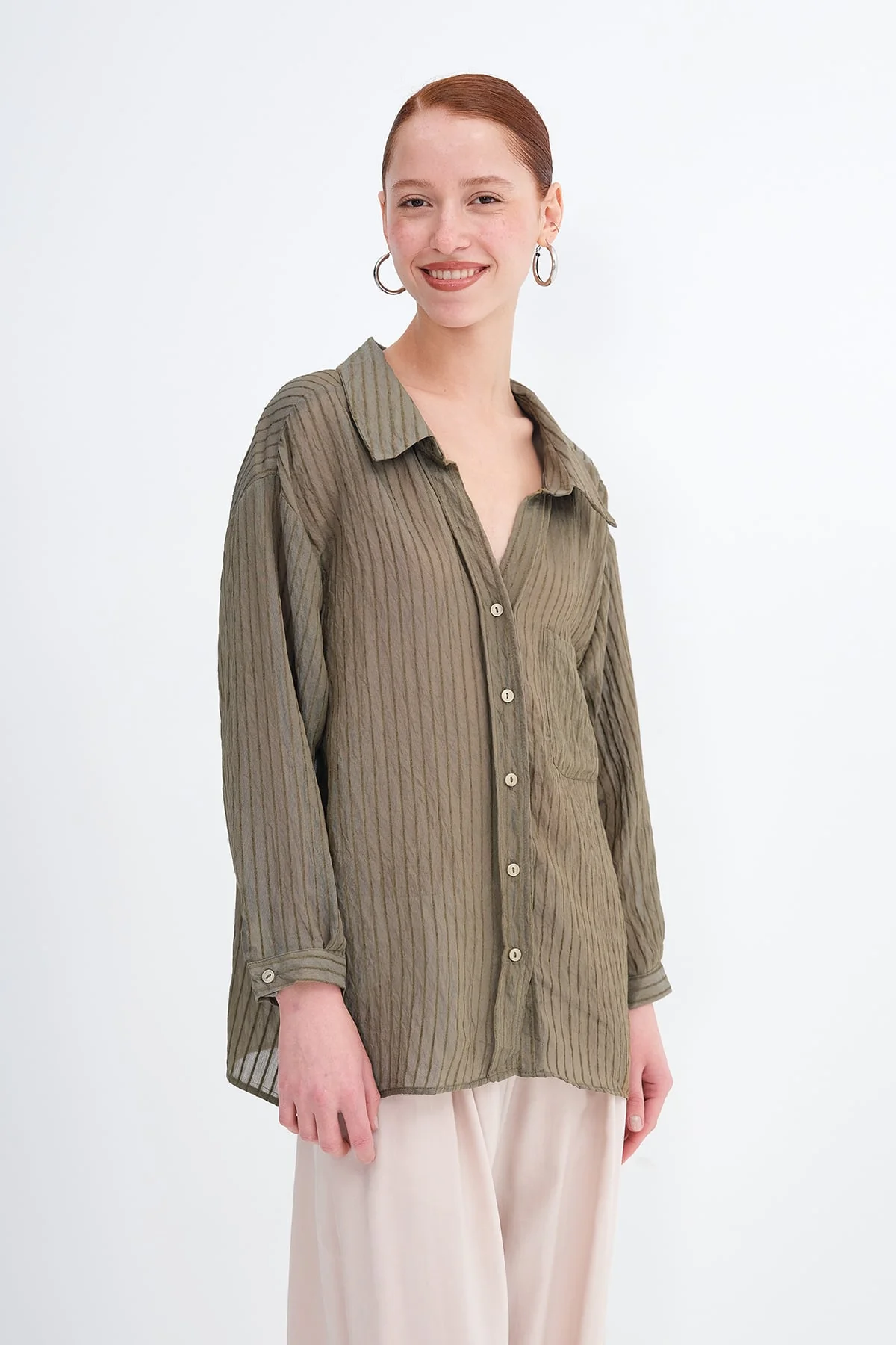 Pocket Striped Shirt - Image 19