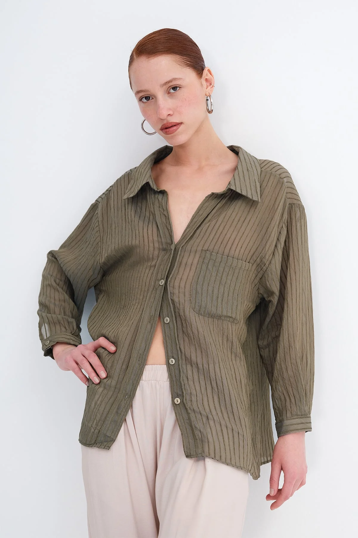 Pocket Striped Shirt - Image 21