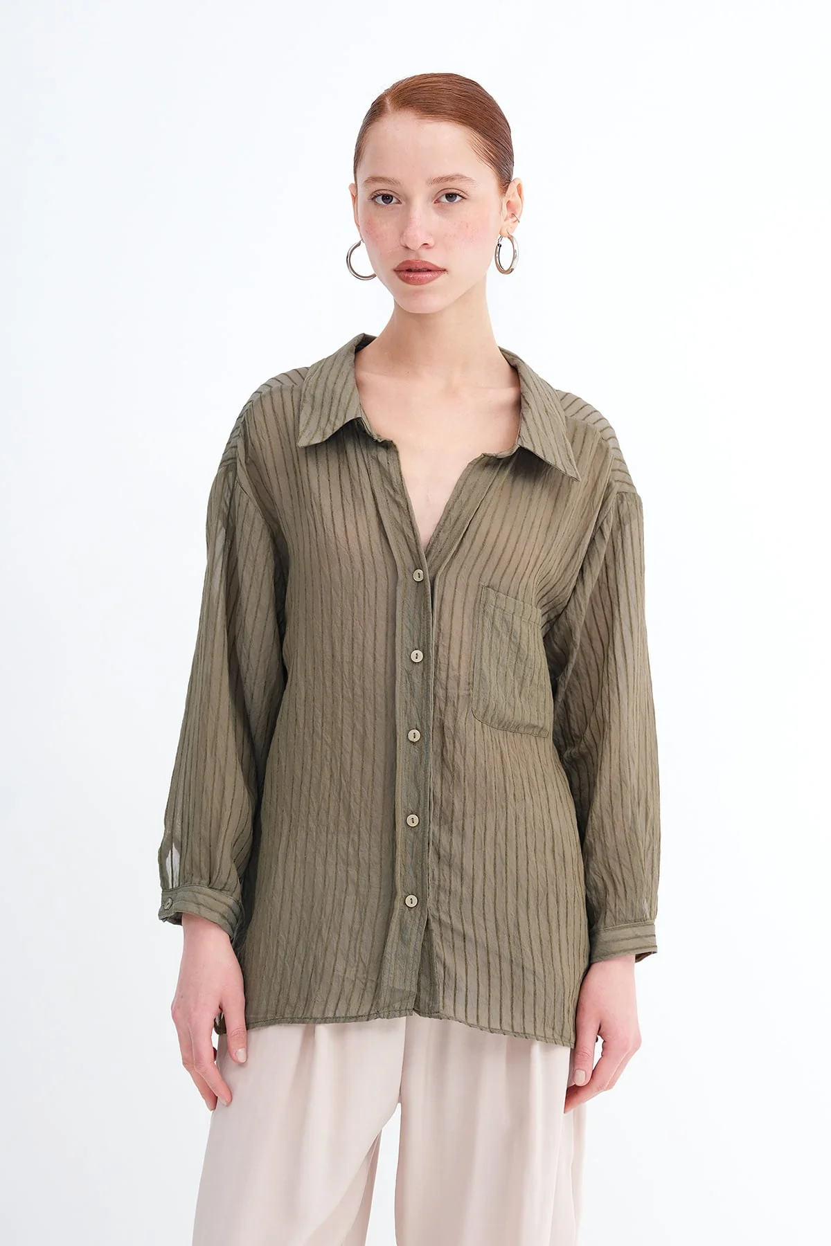 Pocket Striped Shirt - Image 23