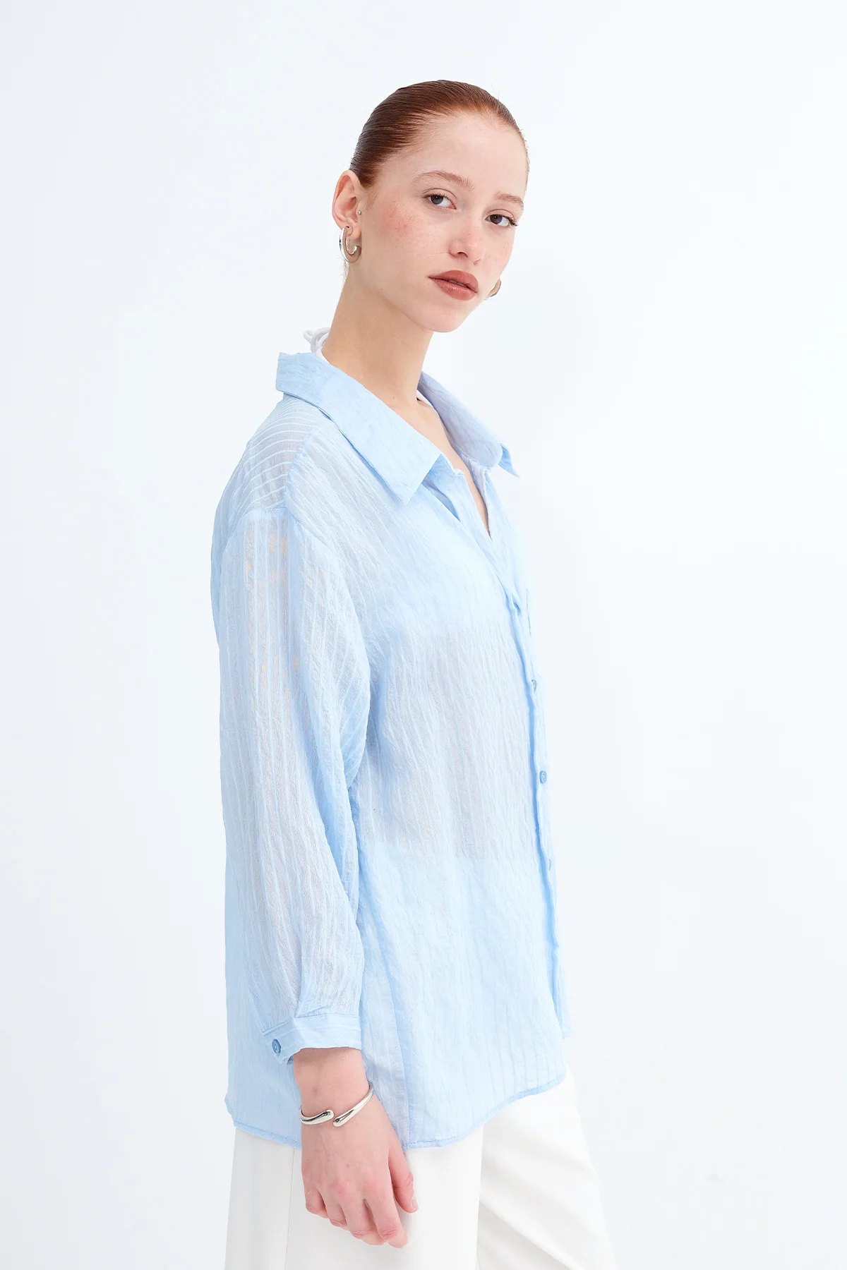 Pocket Striped Shirt - Image 7
