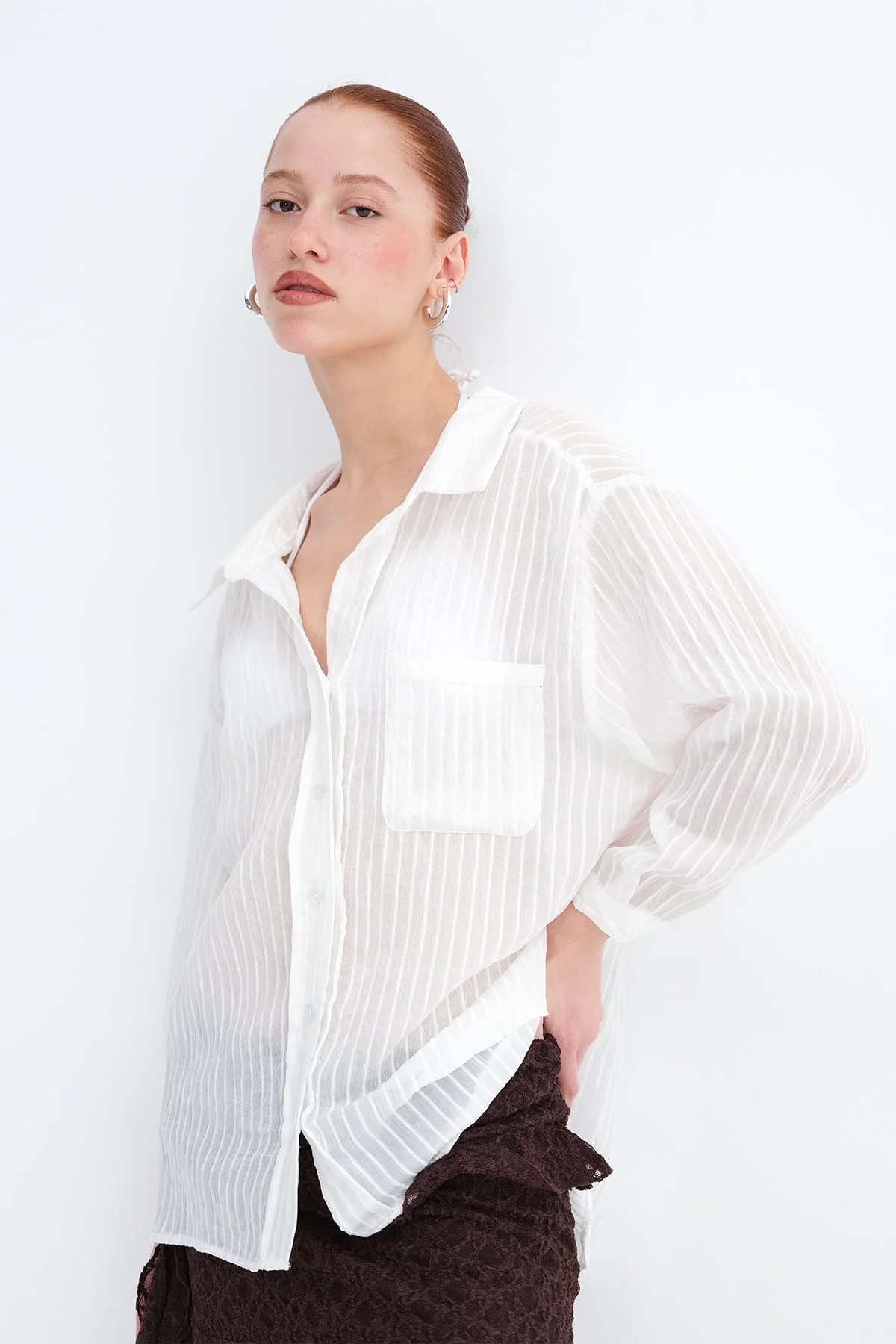 Pocket Striped Shirt - Image 8