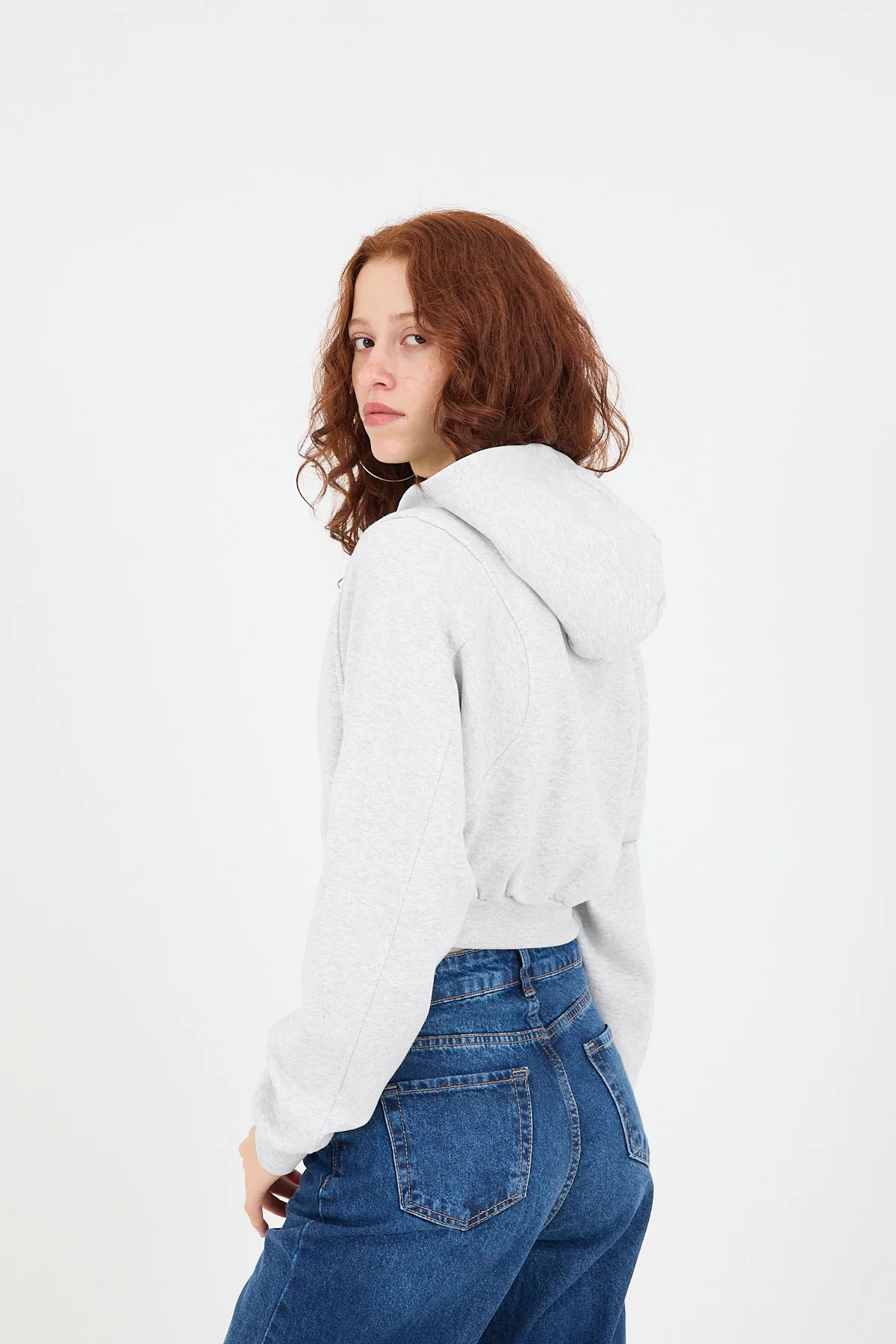 Raised Hooded Crop Sweatshirt - Image 21