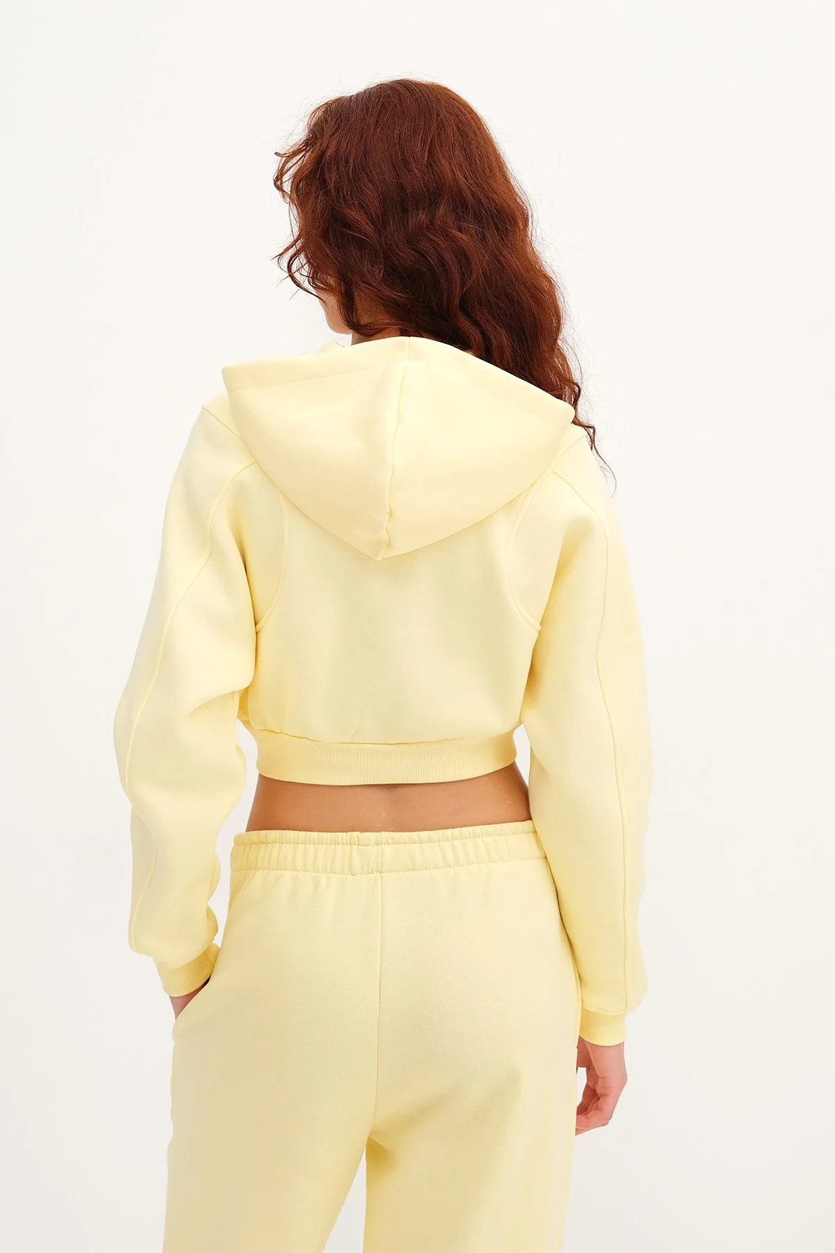 Raised Hooded Crop Sweatshirt - Image 45