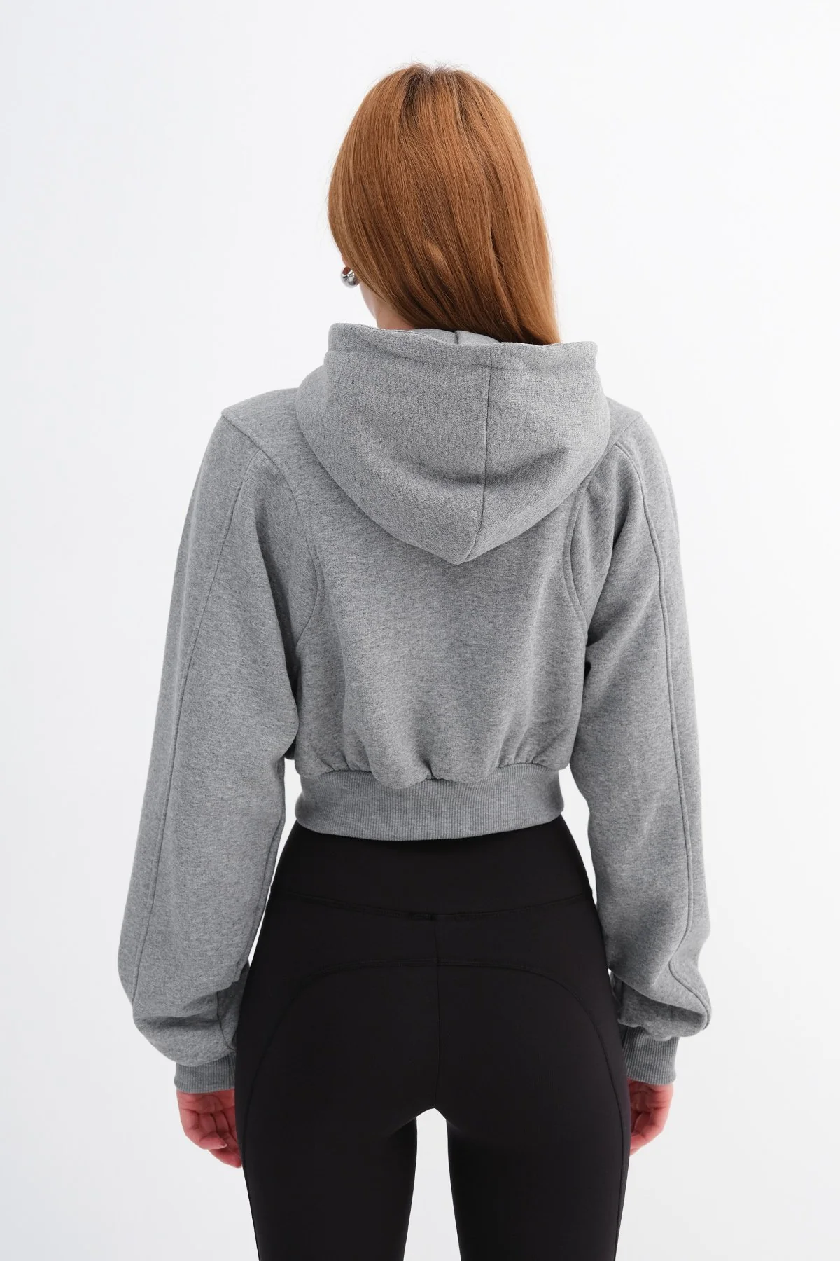 Raised Hooded Crop Sweatshirt - Image 69