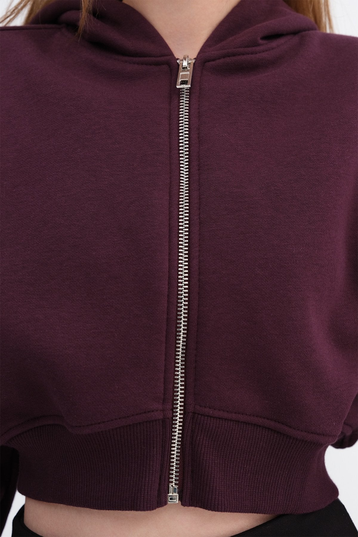 Raised Hooded Crop Sweatshirt - Image 72