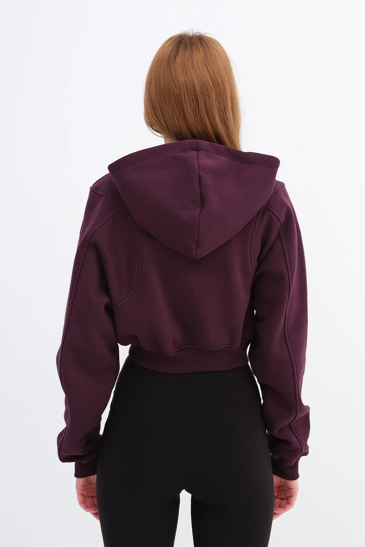 Raised Hooded Crop Sweatshirt - Image 75