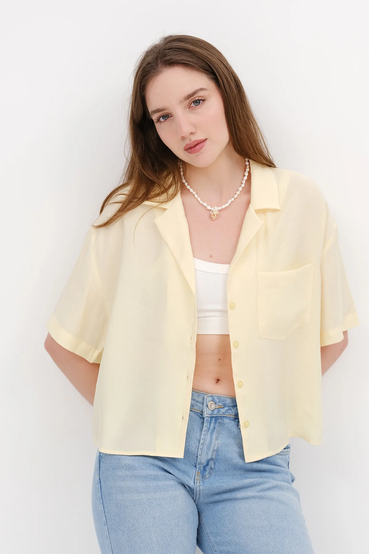 Short Sleeve Modal Shirt - Image 11