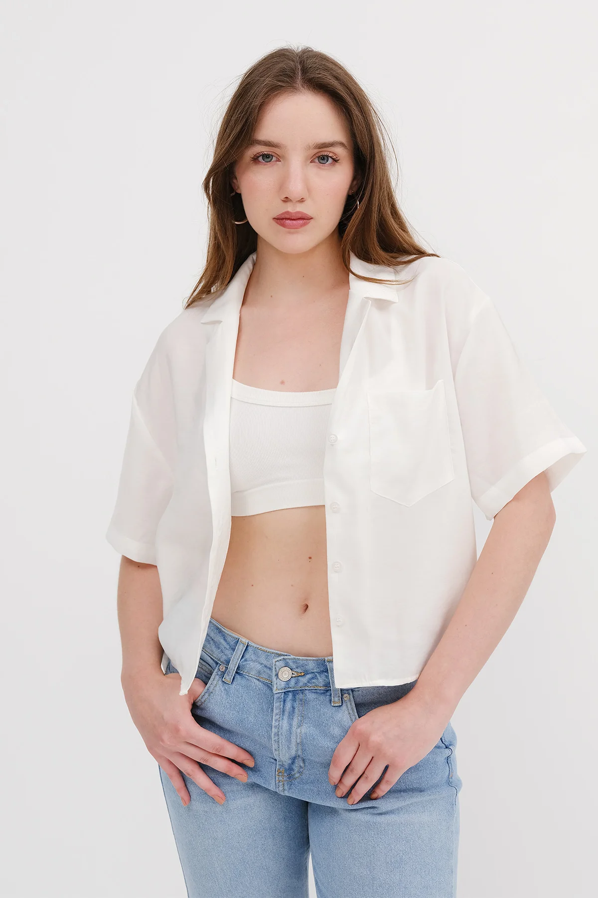 Short Sleeve Modal Shirt - Image 13