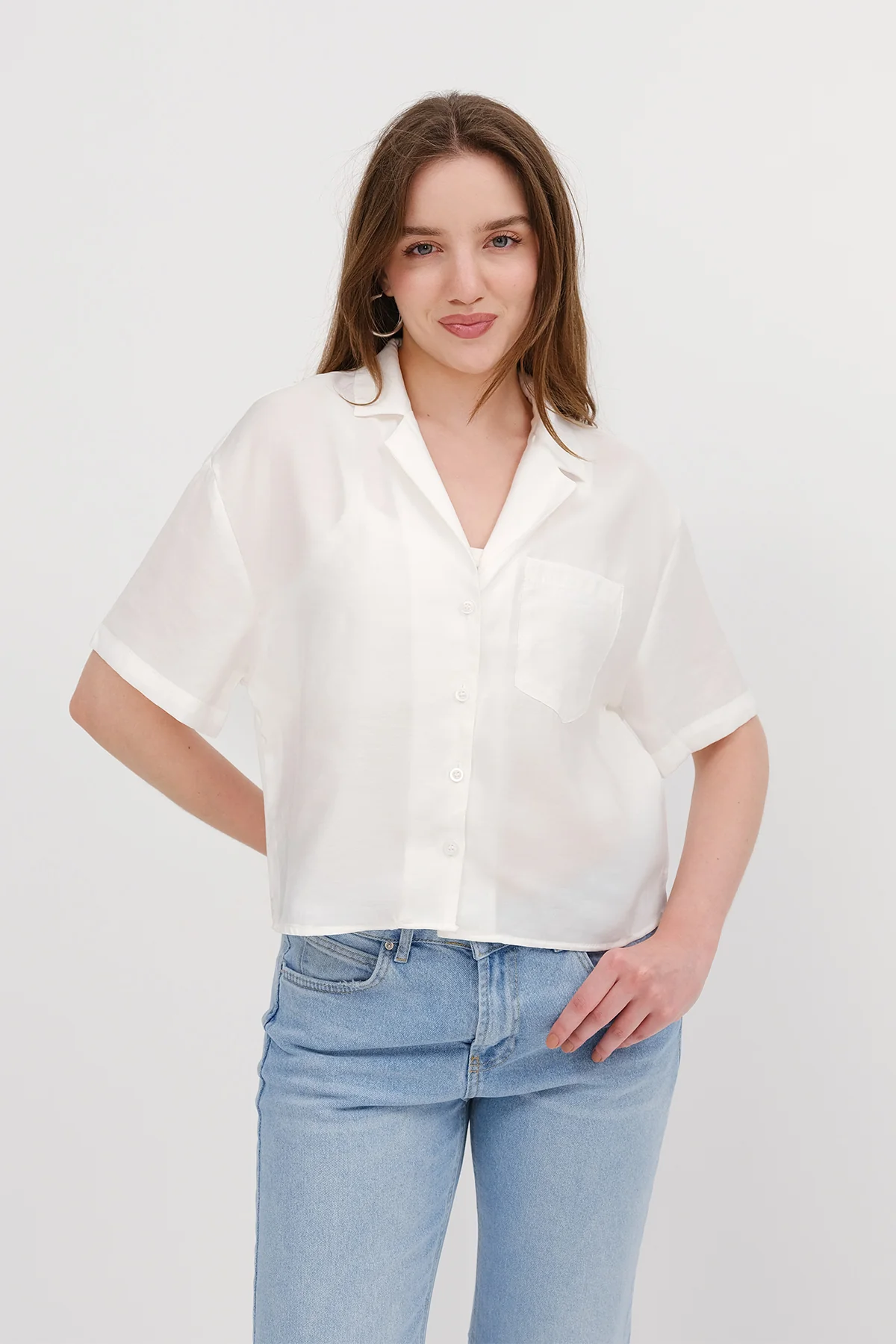 Short Sleeve Modal Shirt - Image 14
