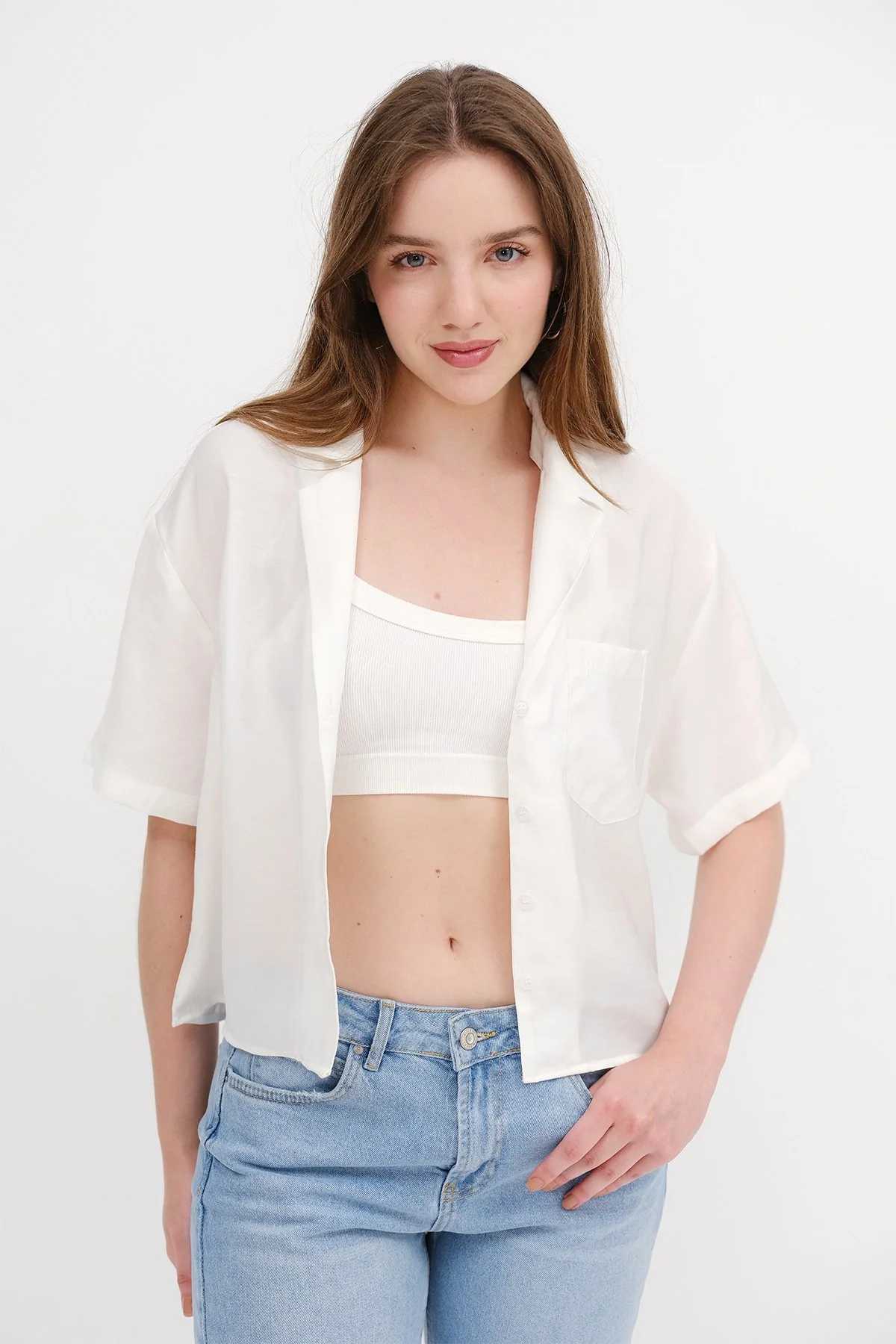 Short Sleeve Modal Shirt - Image 16