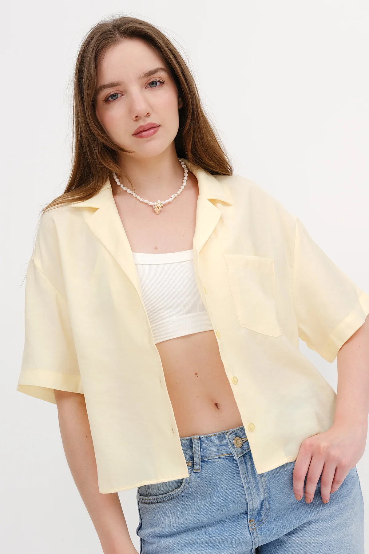 Short Sleeve Modal Shirt - Image 7