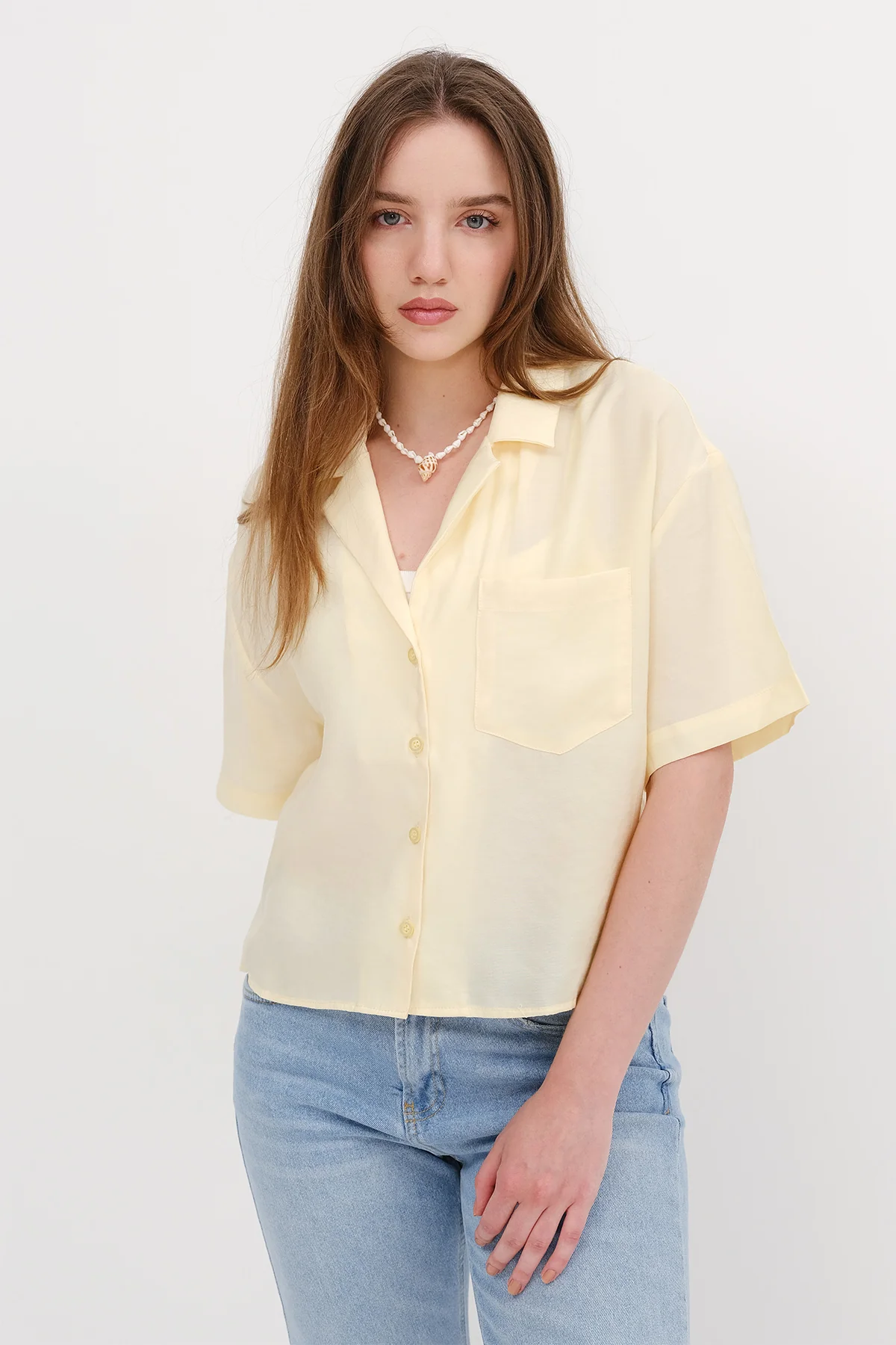 Short Sleeve Modal Shirt - Image 8