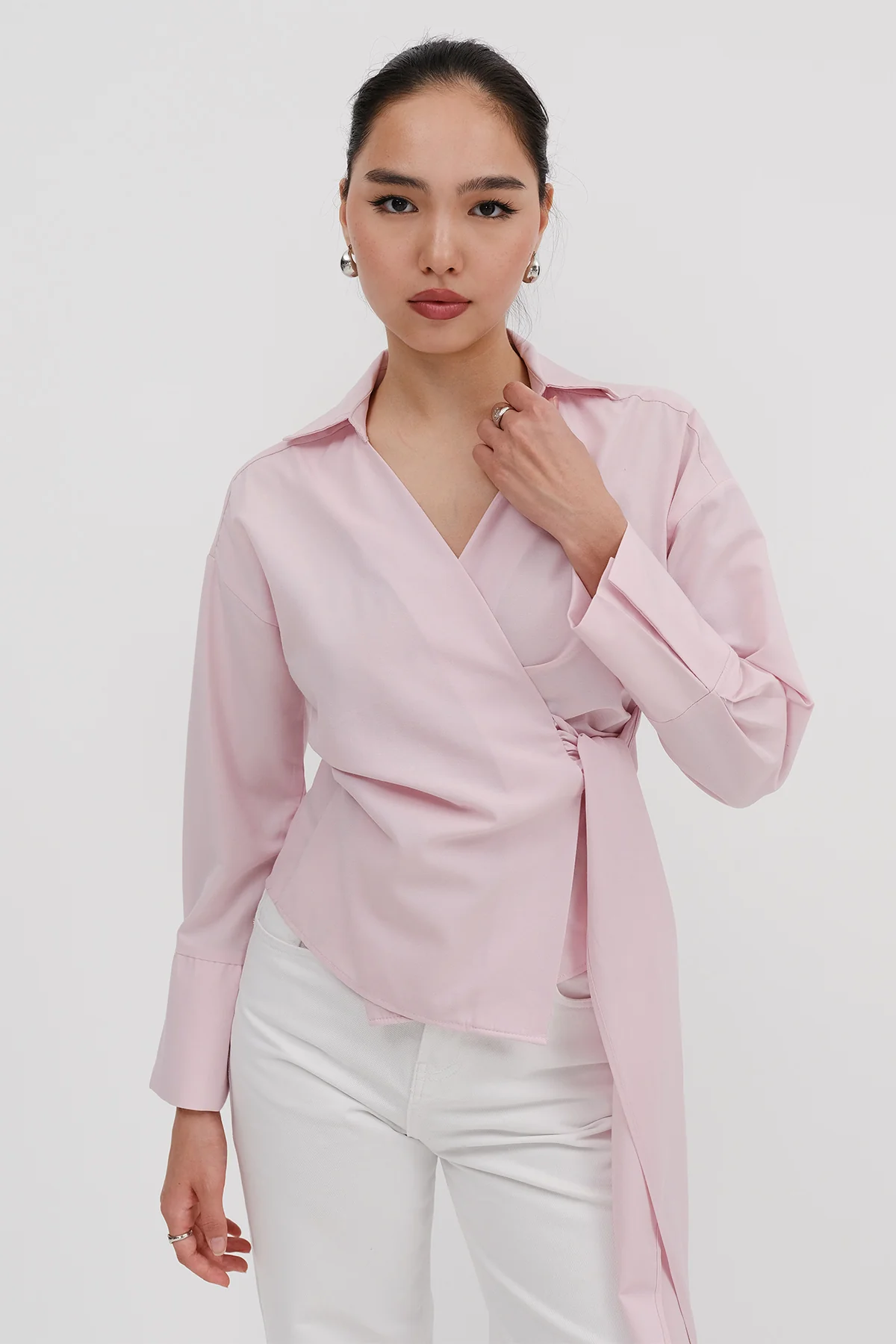 Side Tie Shirt - Image 11