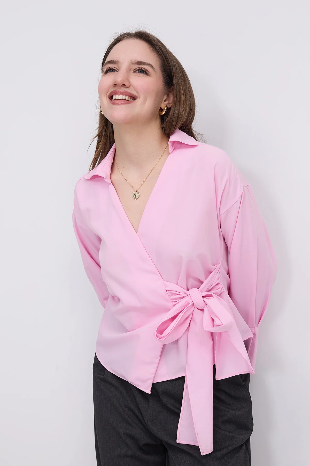 Side Tie Shirt - Image 14