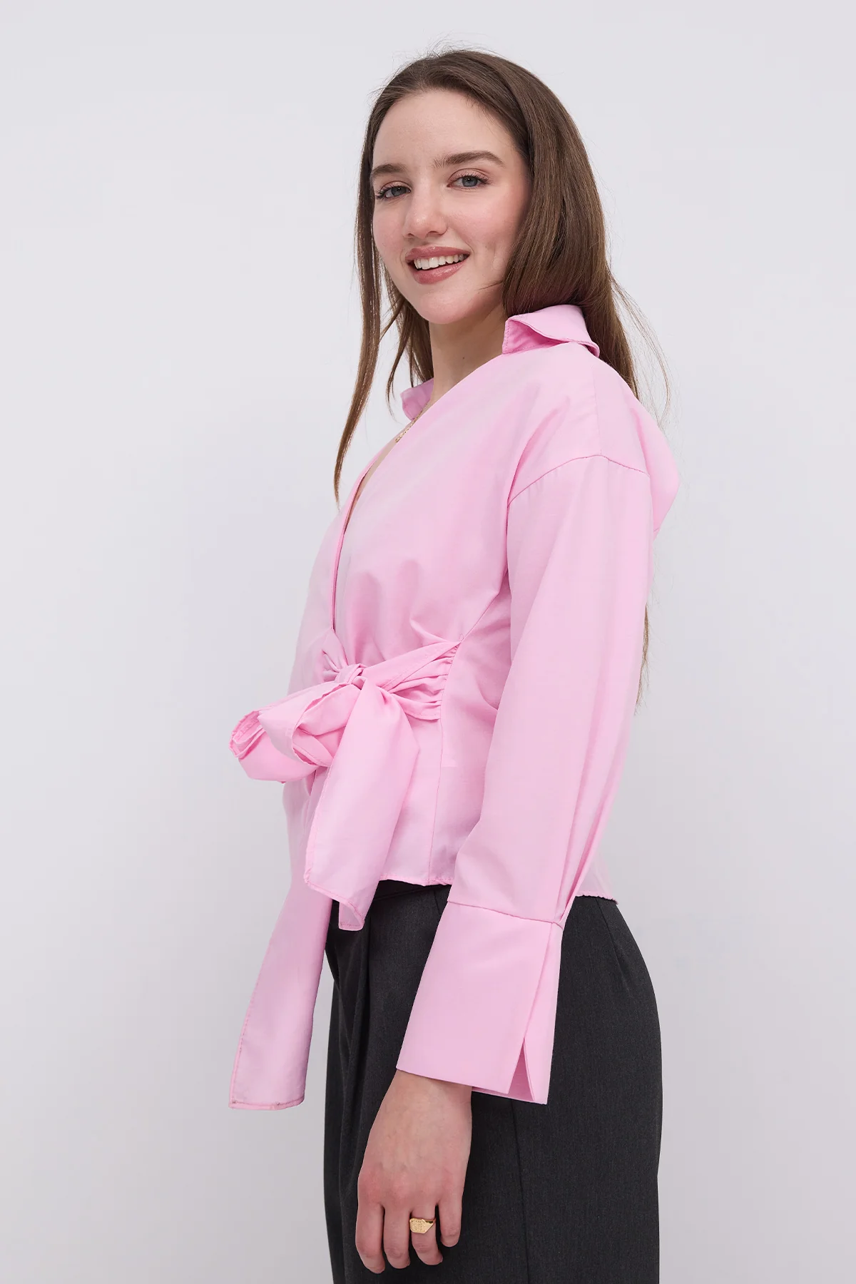 Side Tie Shirt - Image 16
