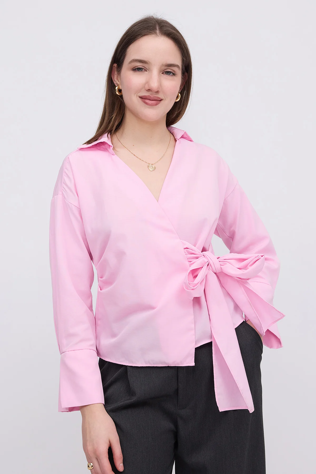 Side Tie Shirt - Image 18