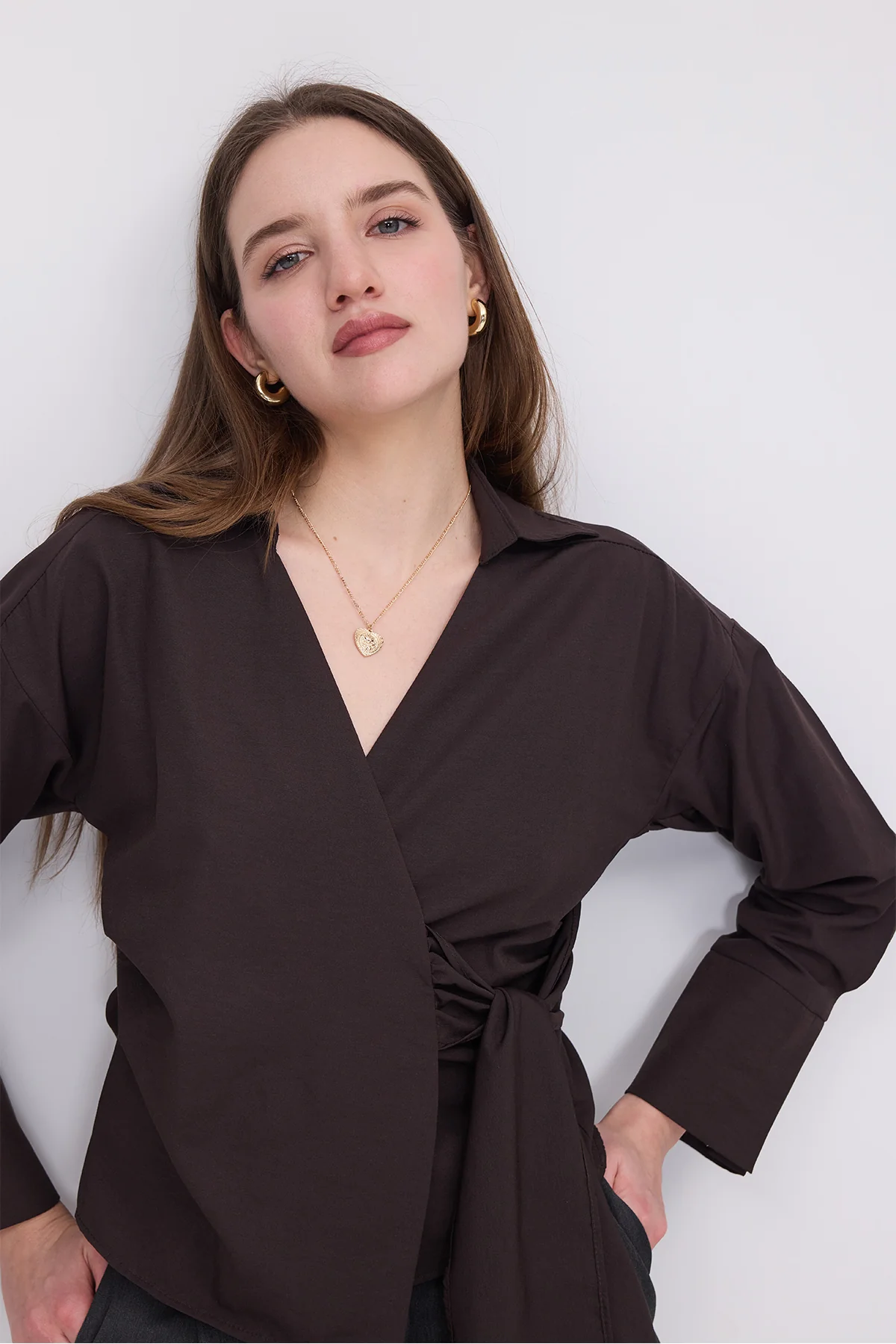 Side Tie Shirt - Image 20