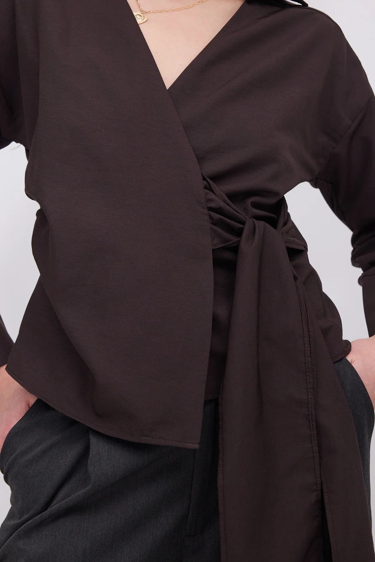 Side Tie Shirt - Image 21