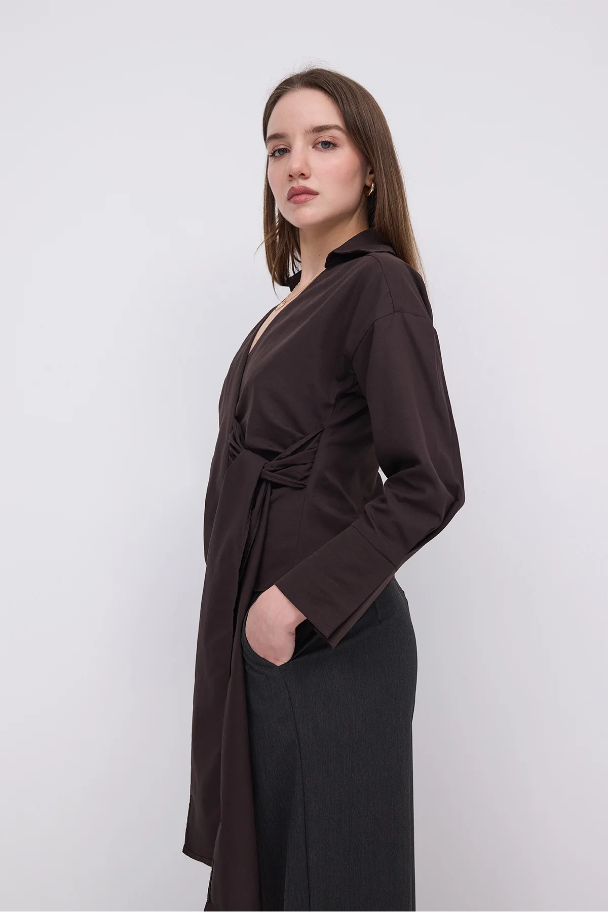 Side Tie Shirt - Image 22