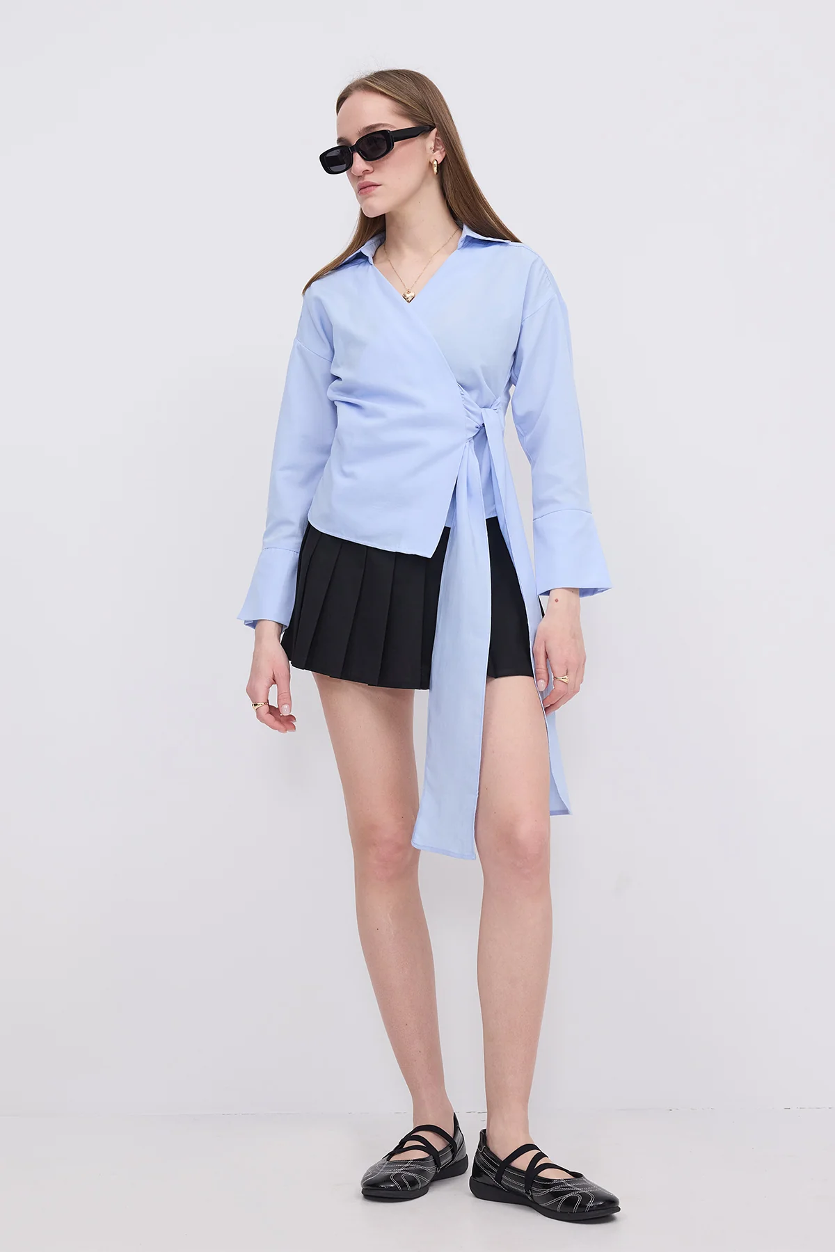 Side Tie Shirt - Image 25