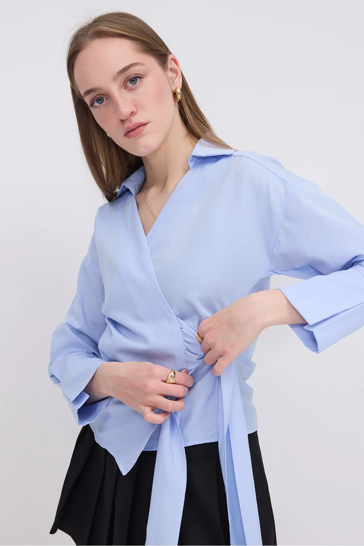 Side Tie Shirt - Image 26